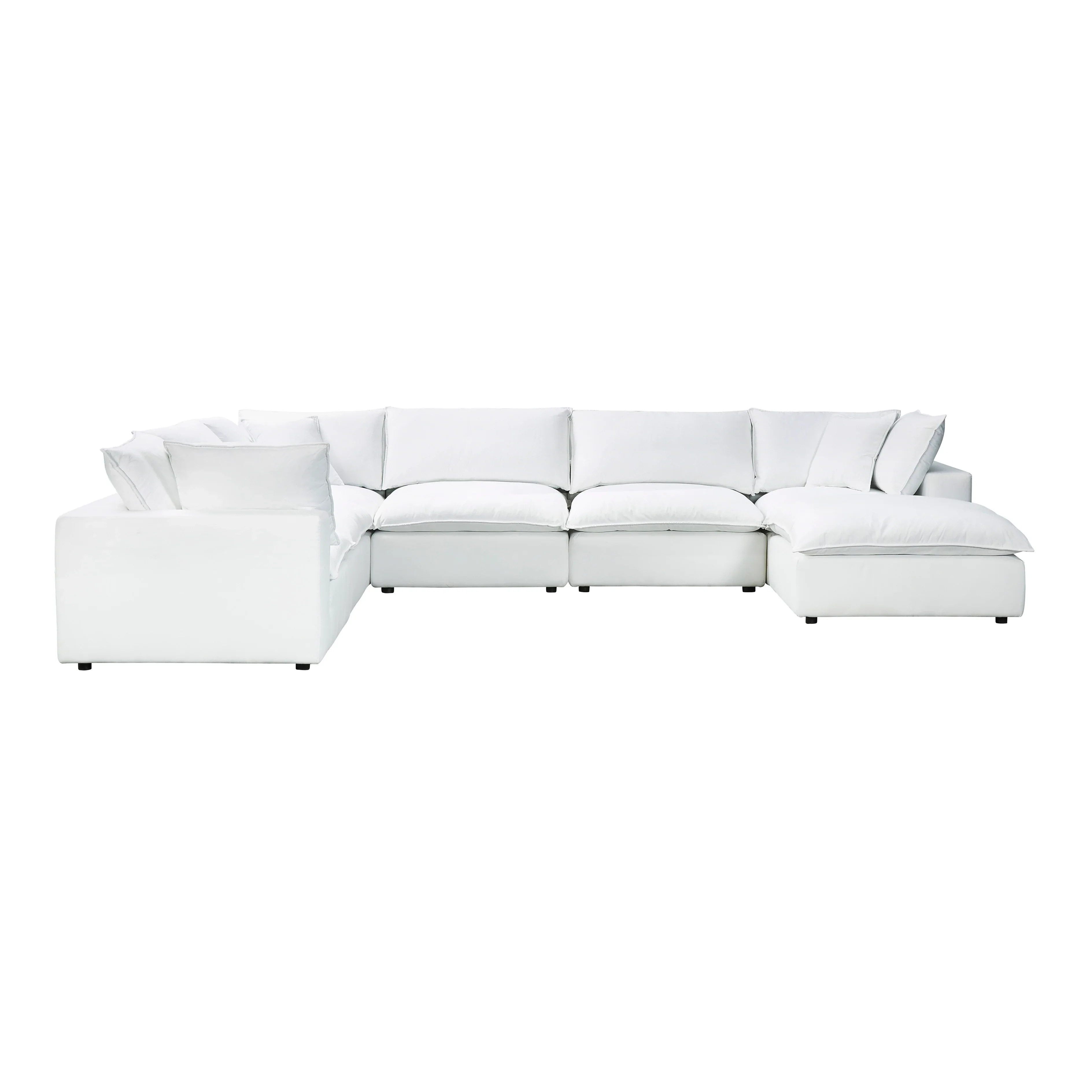 Cali 7-Piece Performance Fabric Modular Large Chaise Sectional - Image 7