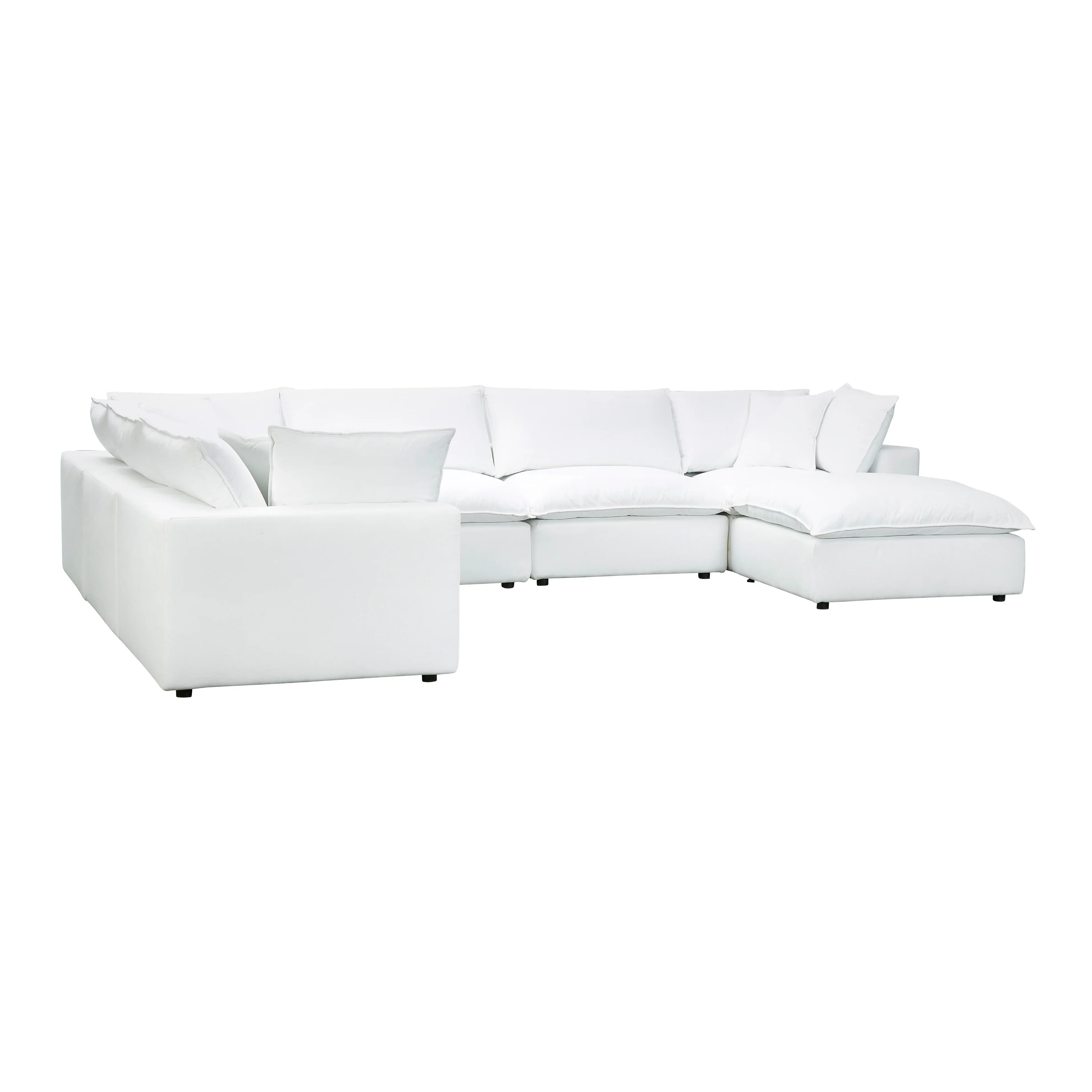 Cali 7-Piece Performance Fabric Modular Large Chaise Sectional - Image 9