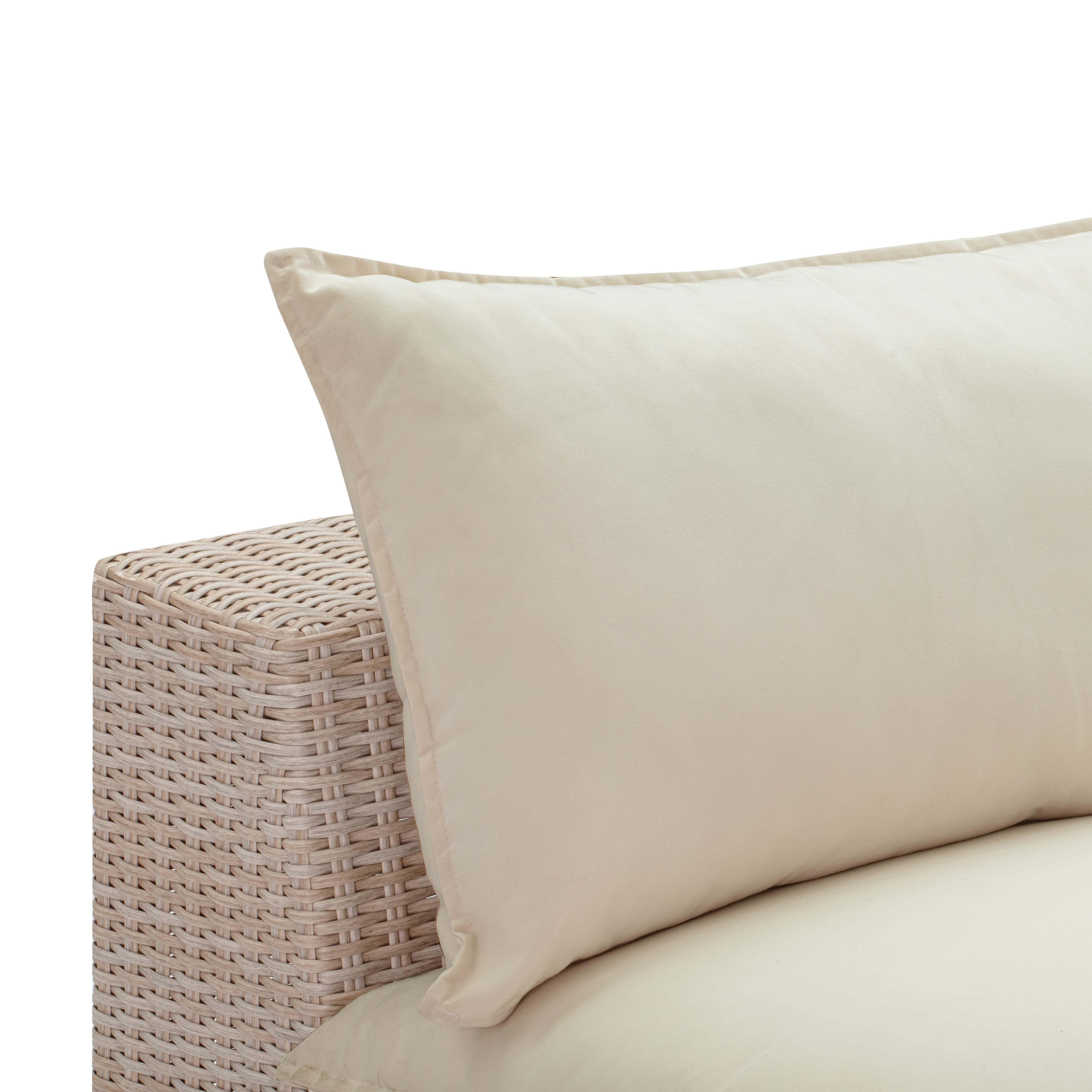 Cali Natural Wicker Outdoor Armless Chair - Image 5
