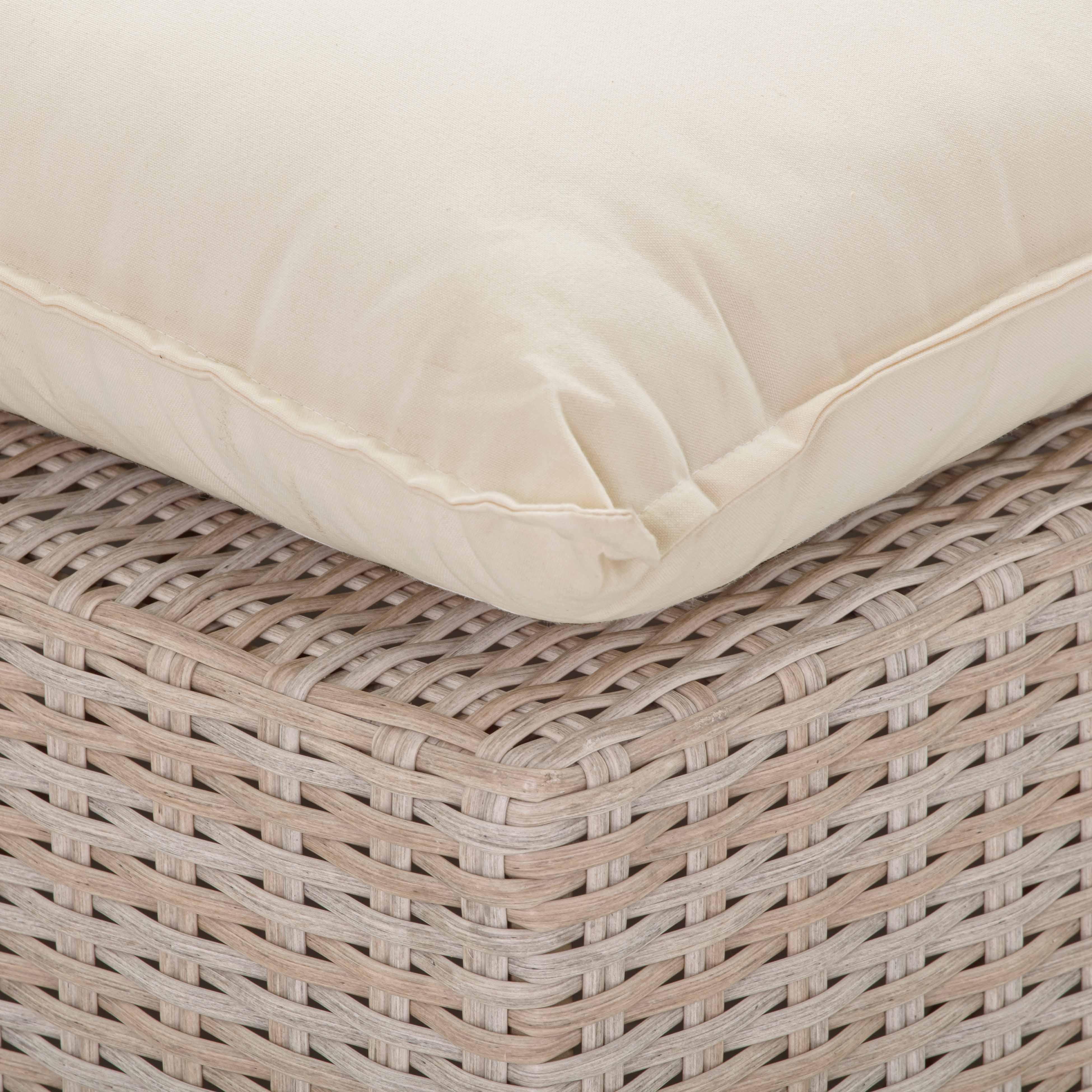 Cali Natural Wicker Outdoor Armless Chair - Image 6