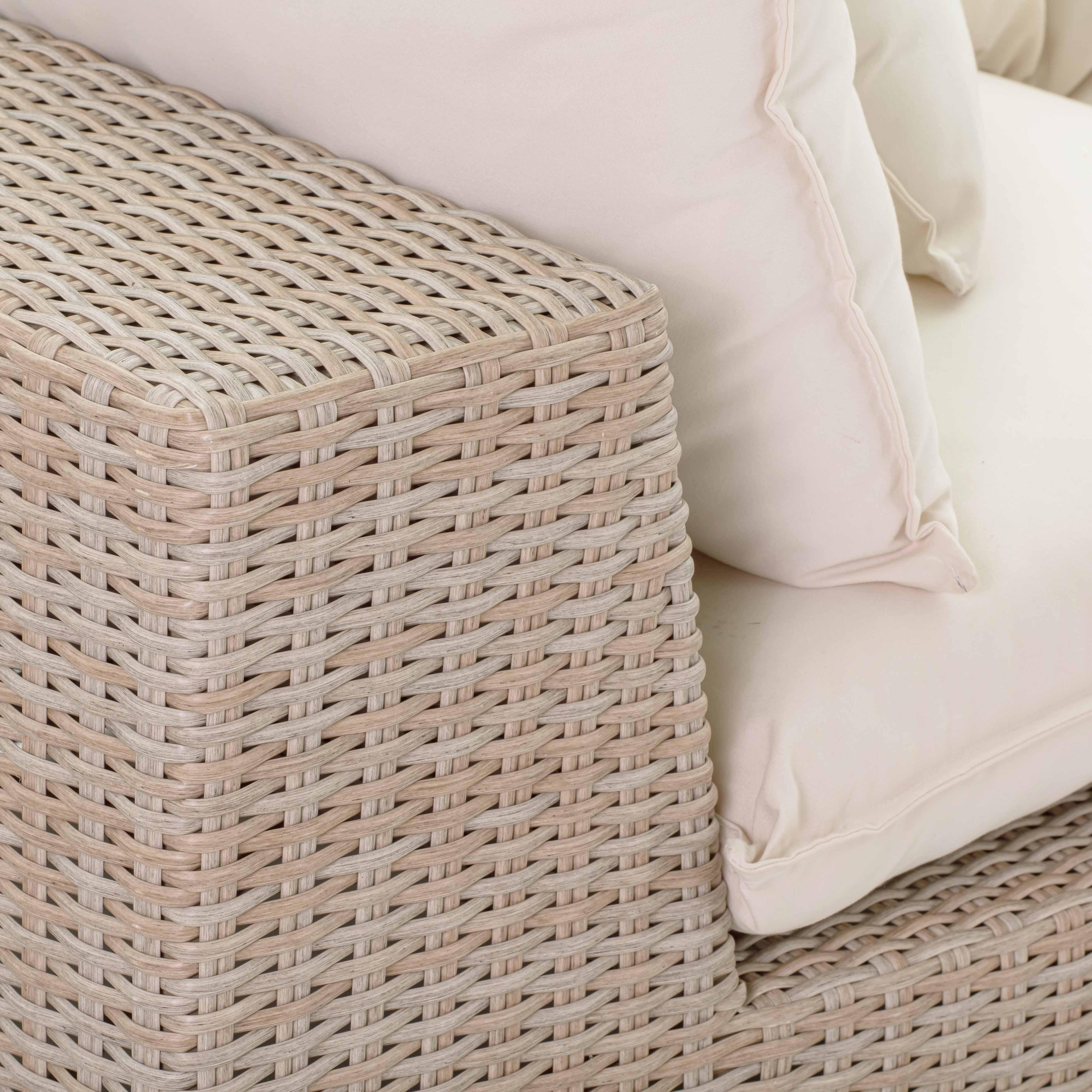 Cali 4-Piece Natural Wicker Outdoor Modular Sectional - Image 8