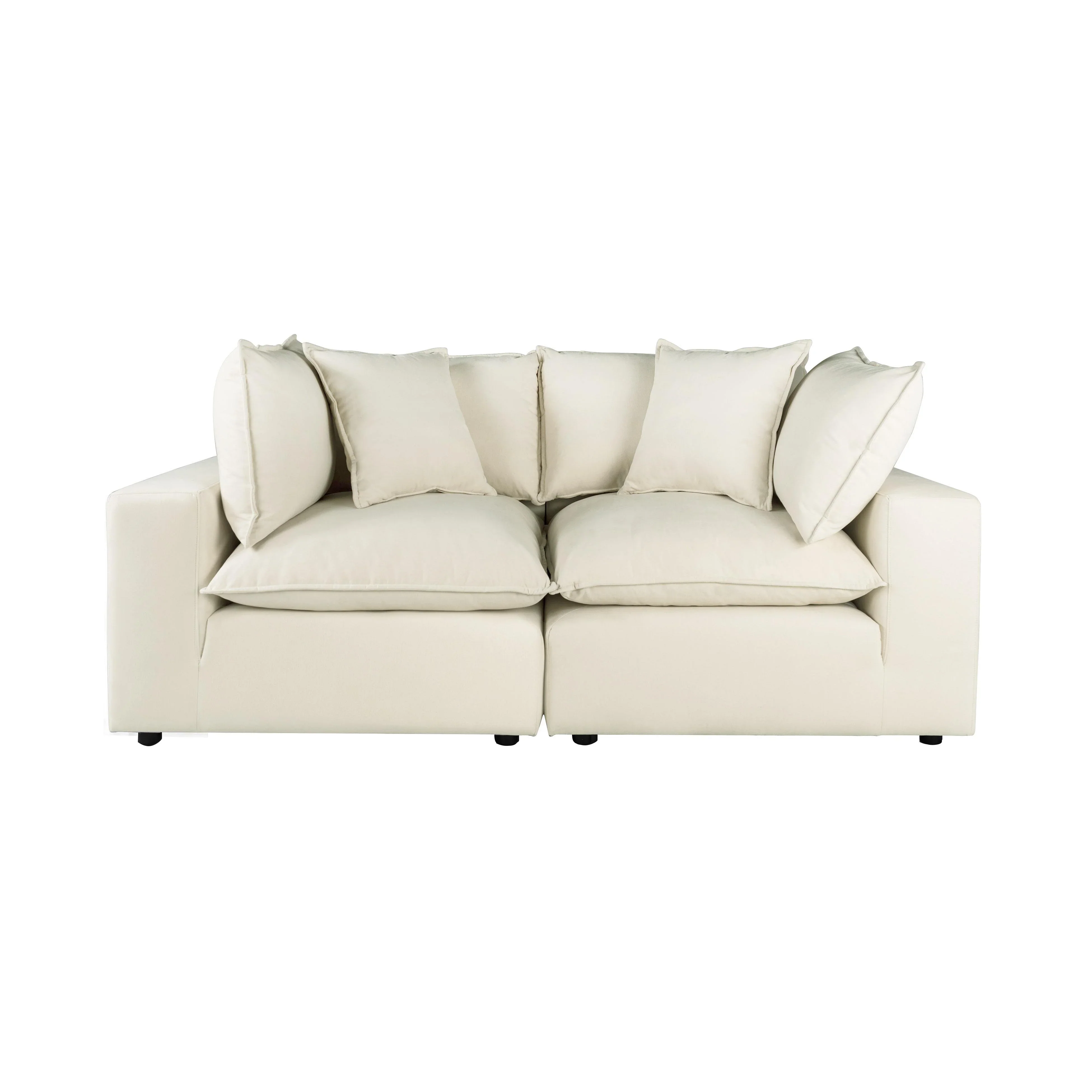 Cali 80" Performance Fabric Modular Loveseat - Image 17