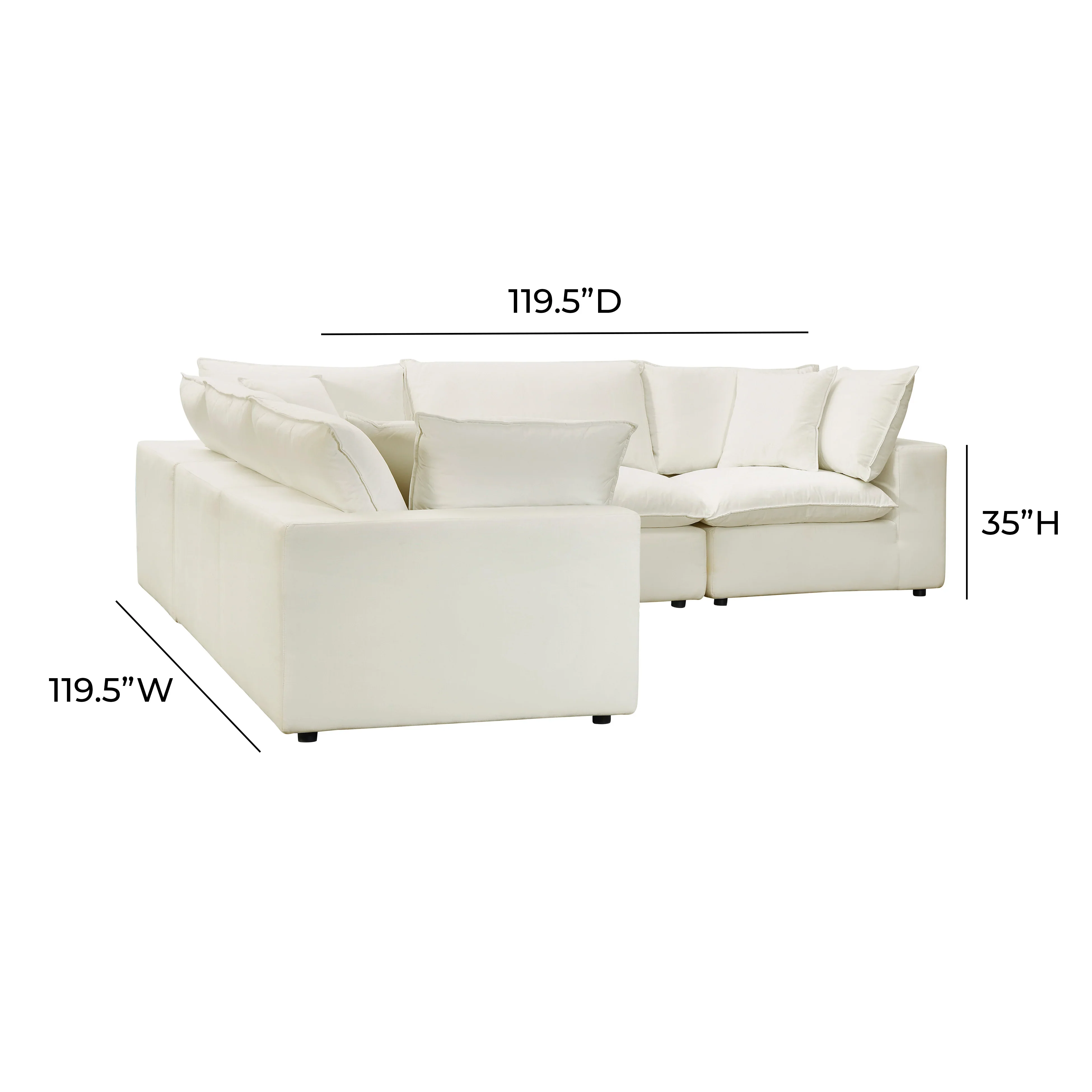 Cali 5-Piece Performance Fabric Modular L-Sectional - Image 18