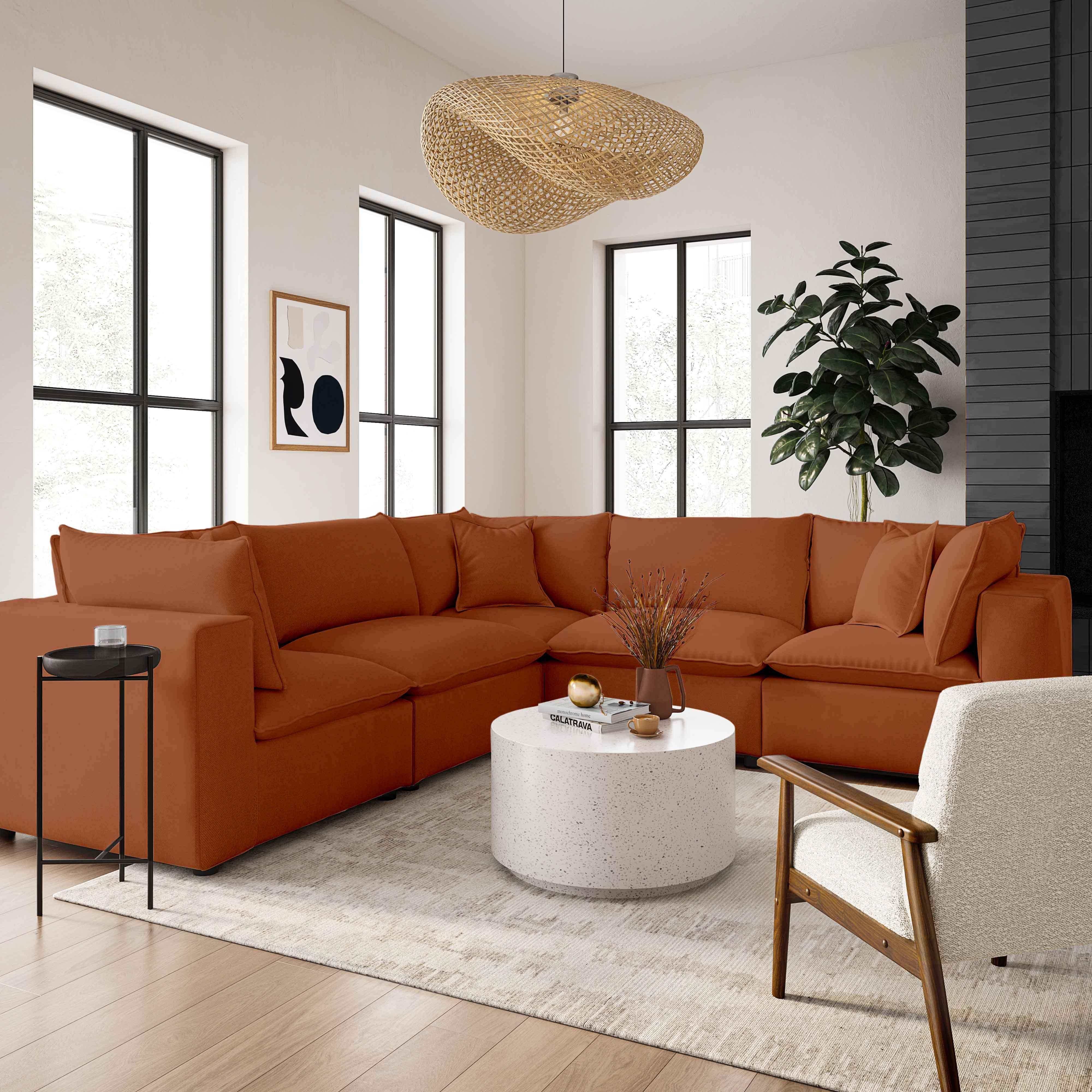 Cali 5-Piece Performance Fabric Modular L-Sectional - Image 26