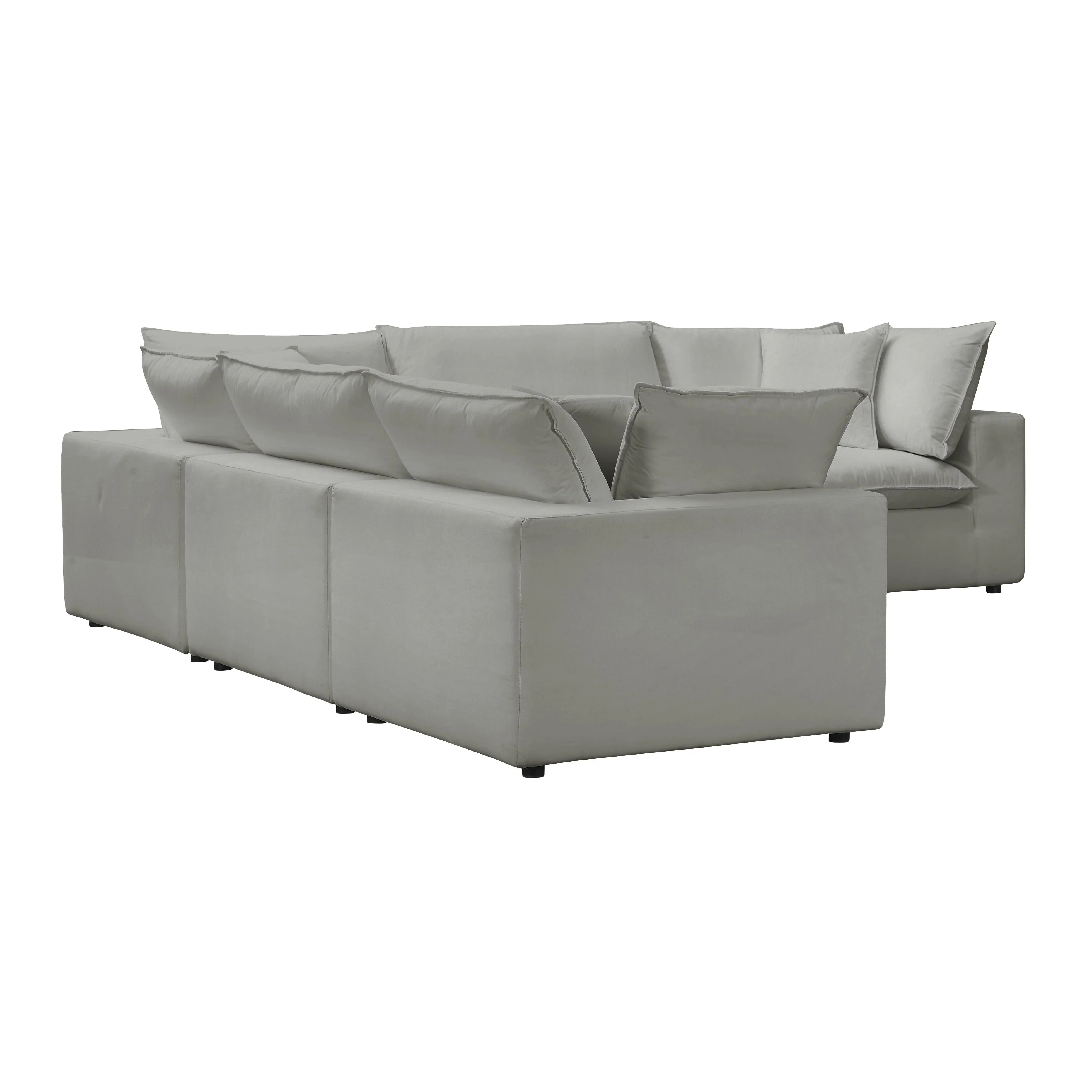 Cali 5-Piece Performance Fabric Modular L-Sectional - Image 3