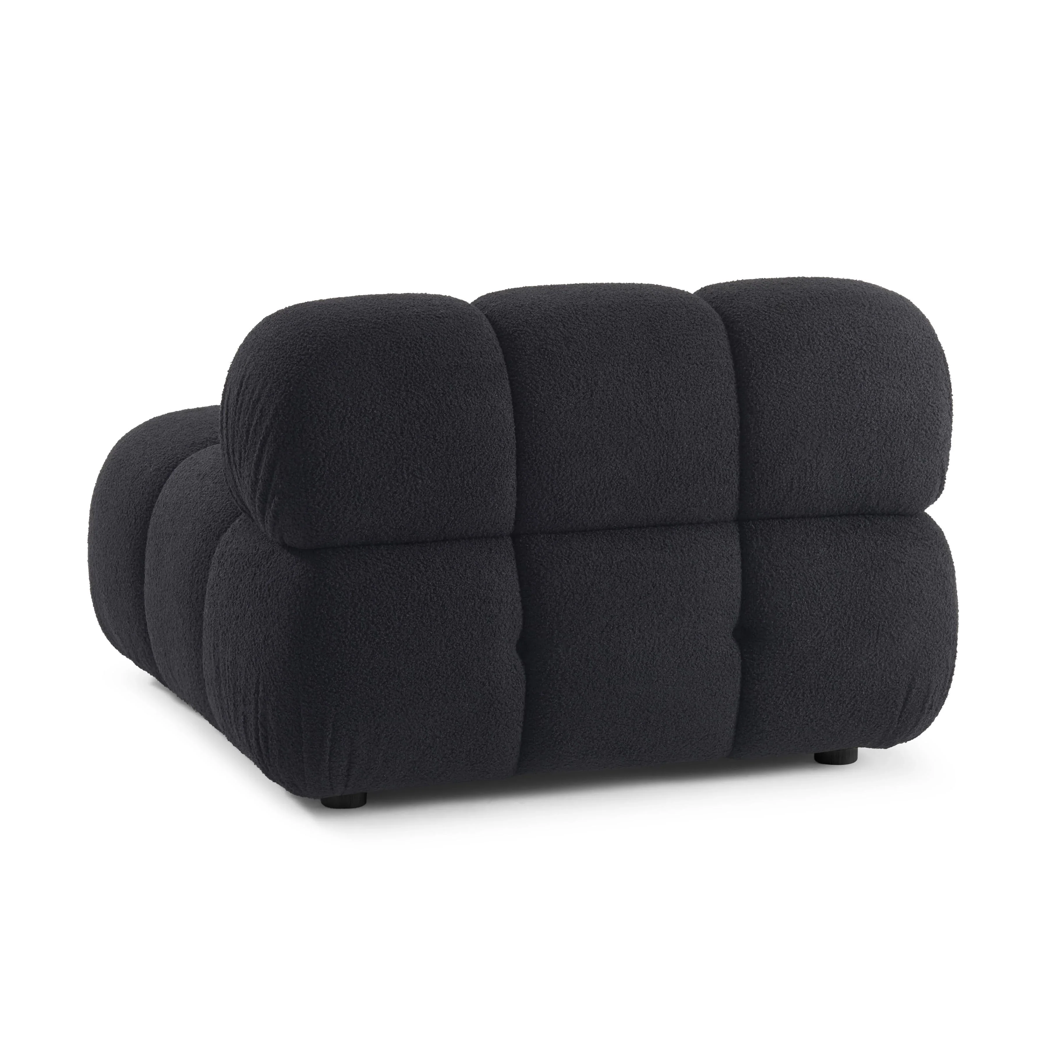 Calliope Performance Vegan Shearling Modular Armless Chair - Image 11