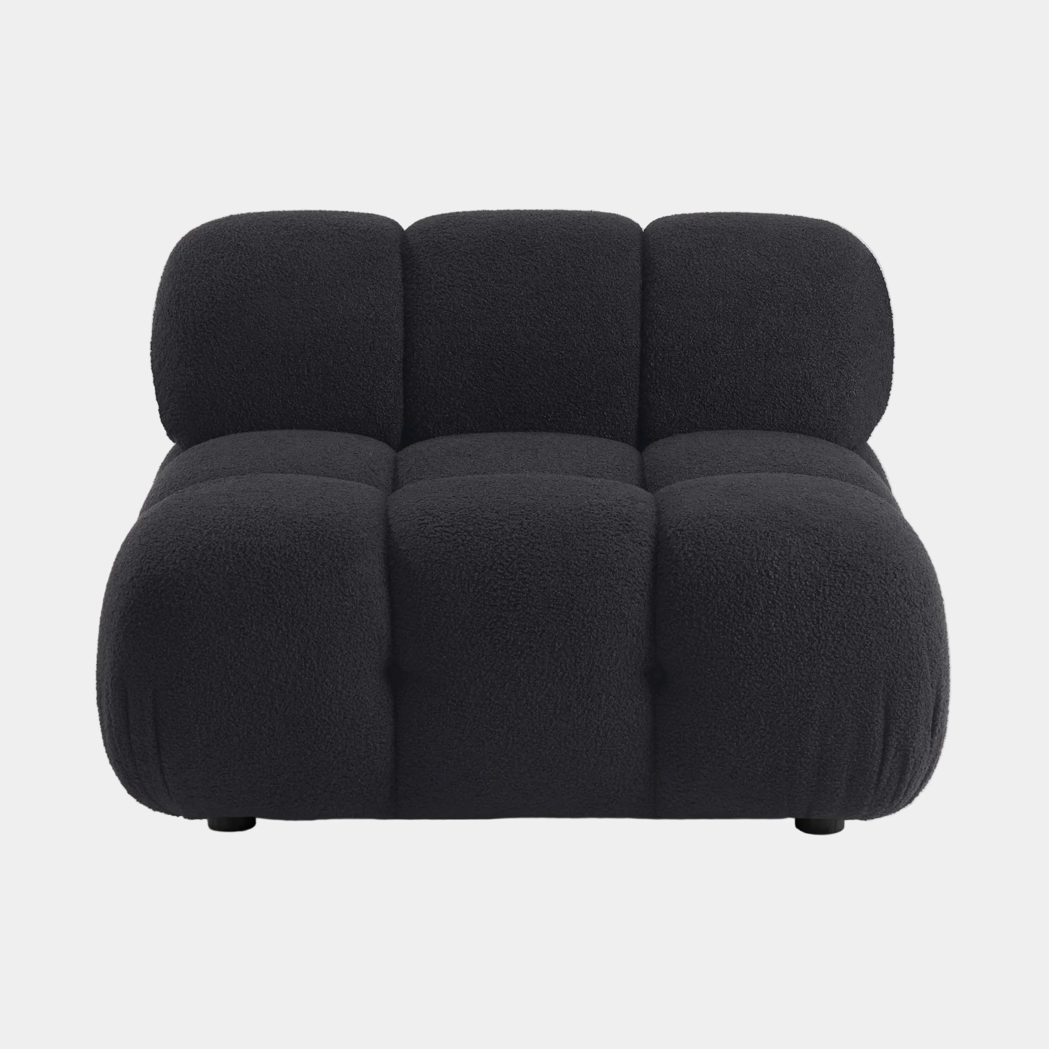 Calliope Performance Vegan Shearling Modular Armless Chair - Image 8