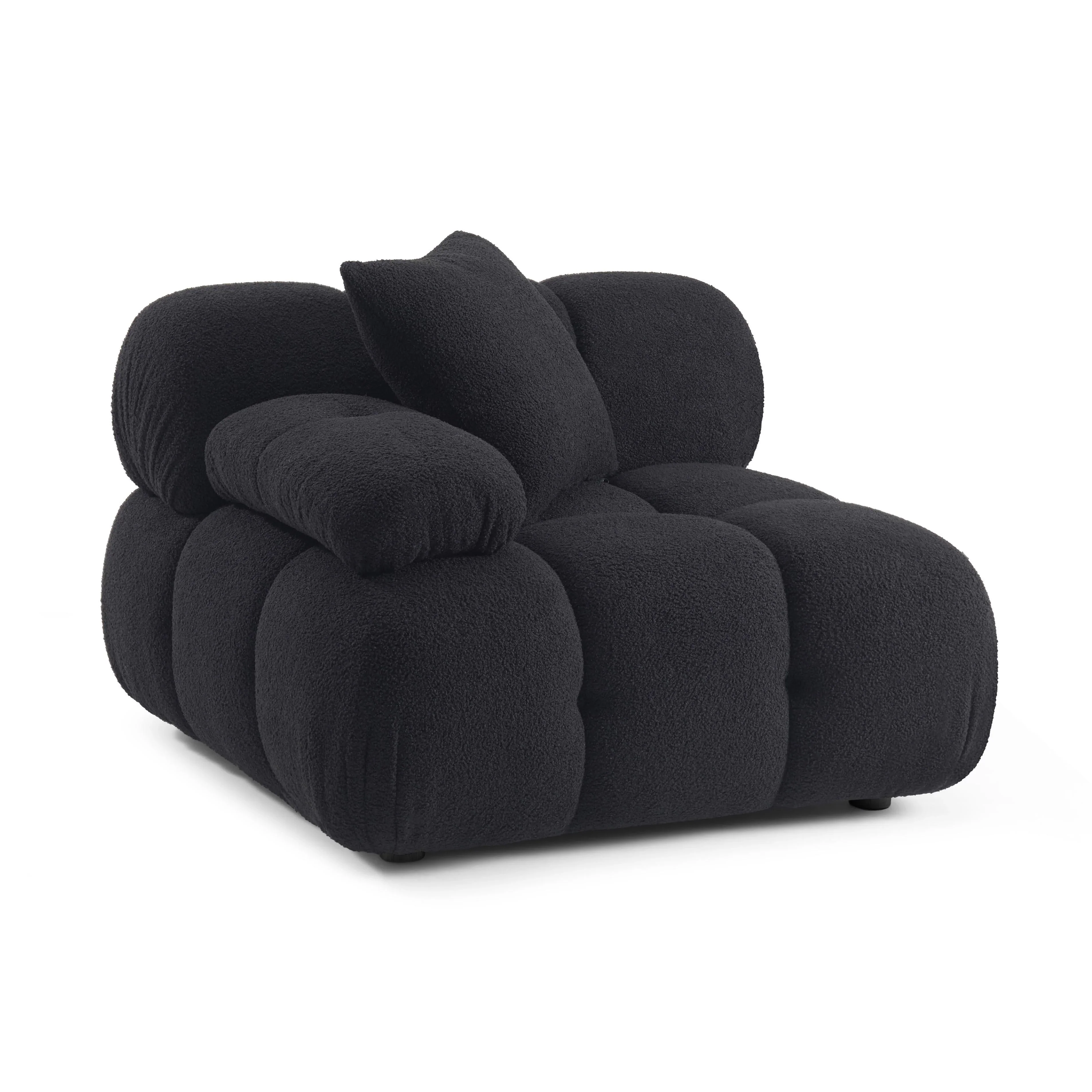 Calliope Performance Vegan Shearling Modular Corner Chair - Image 11
