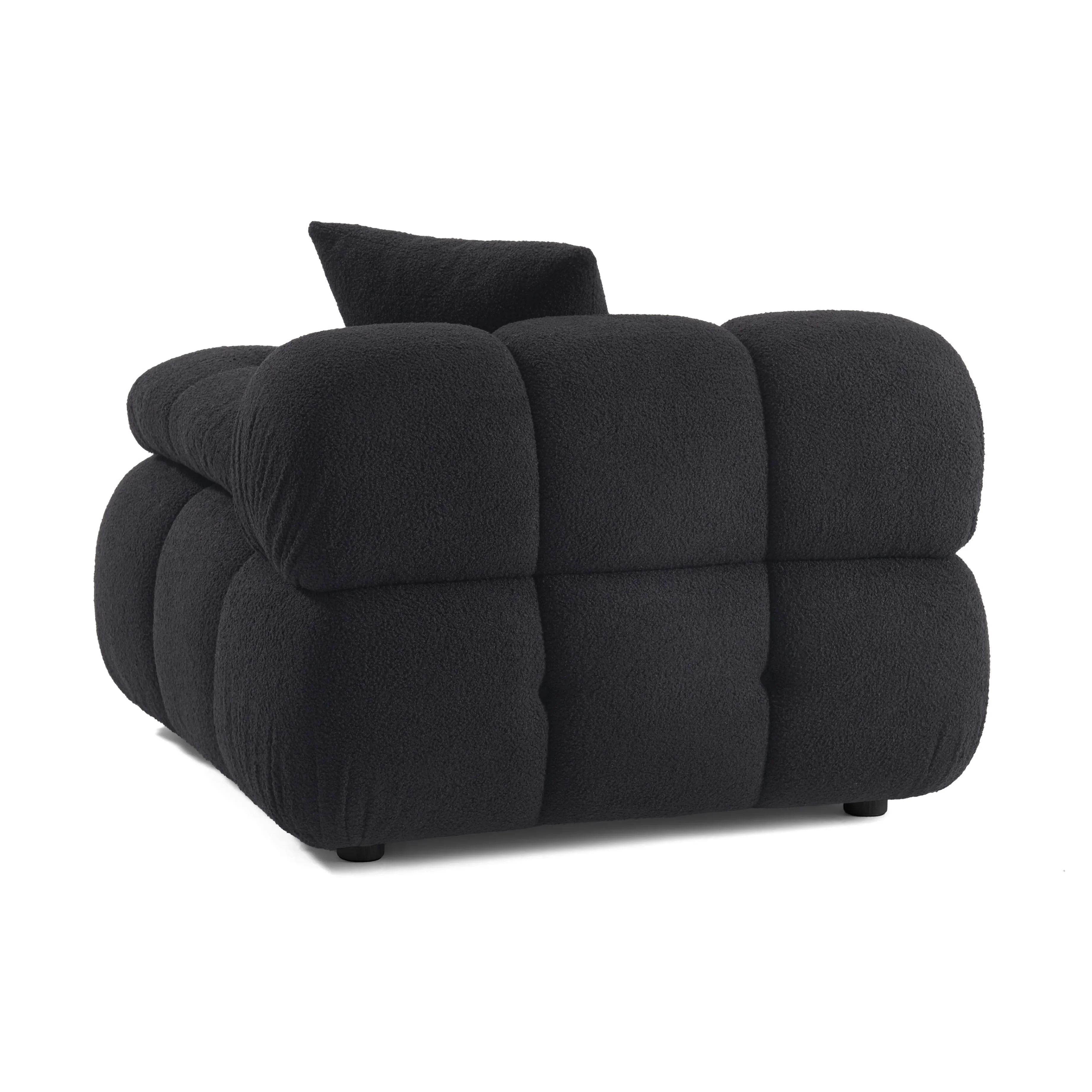 Calliope Performance Vegan Shearling Modular Corner Chair - Image 12