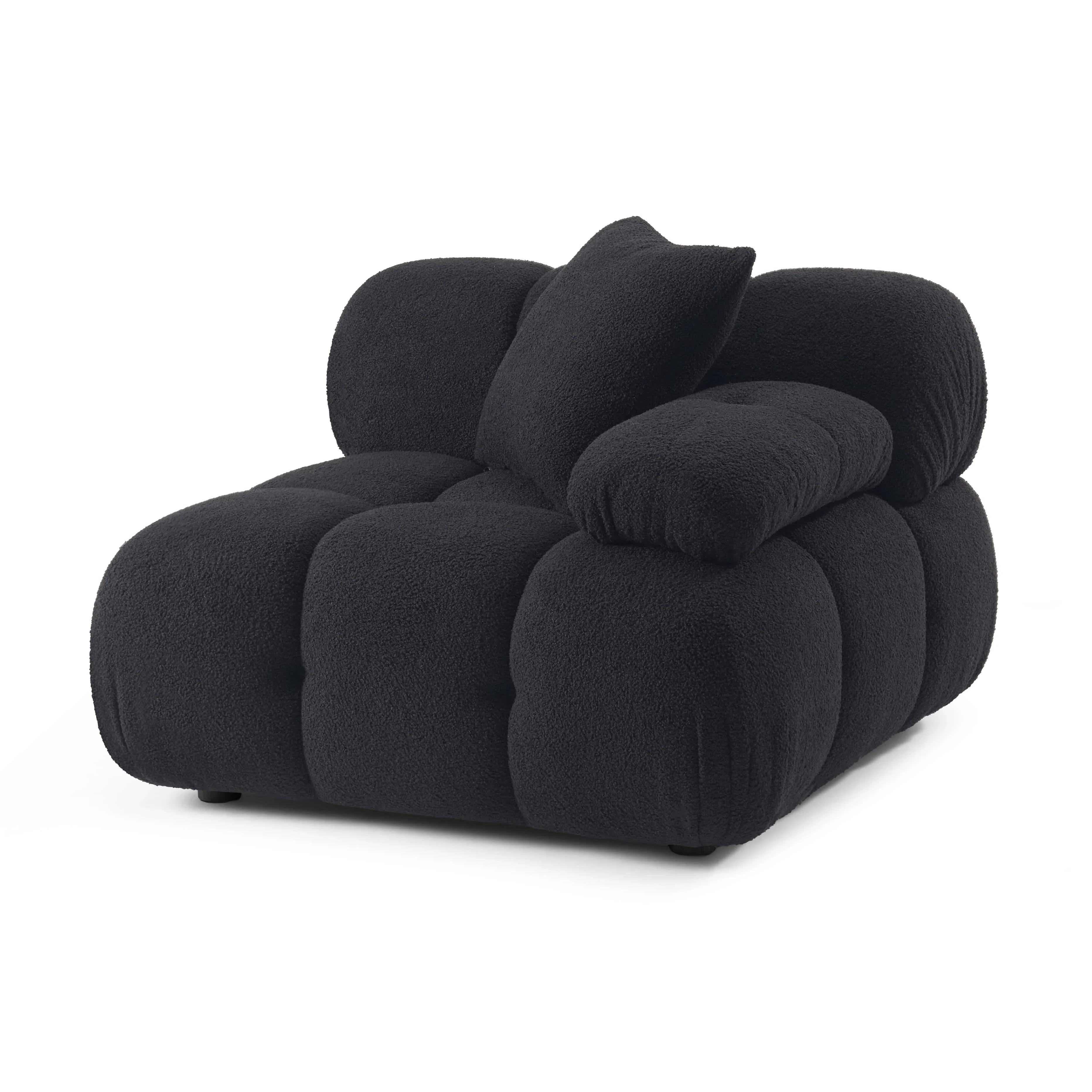 Calliope Performance Vegan Shearling Modular Corner Chair - Image 14
