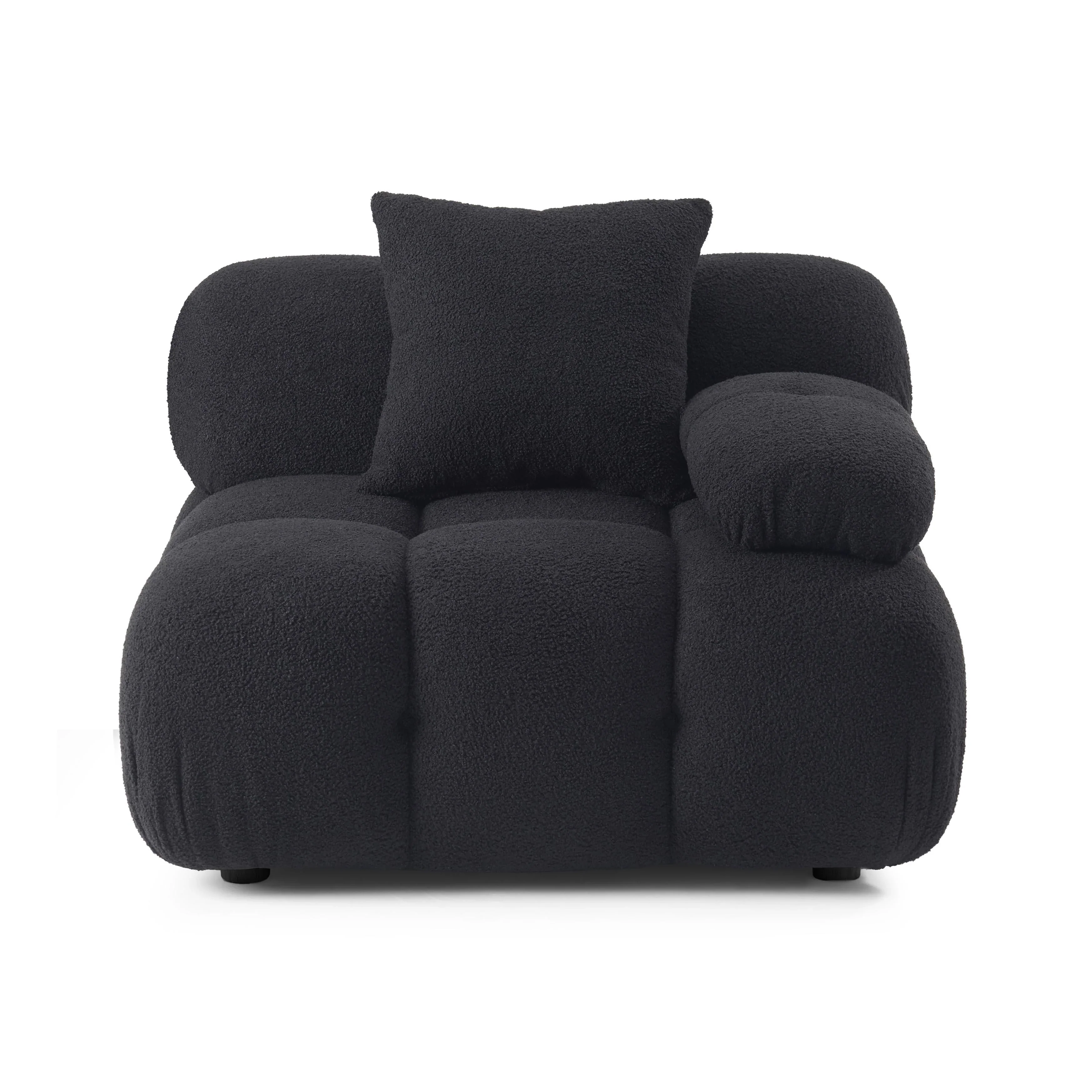 Calliope Performance Vegan Shearling Modular Corner Chair - Image 15