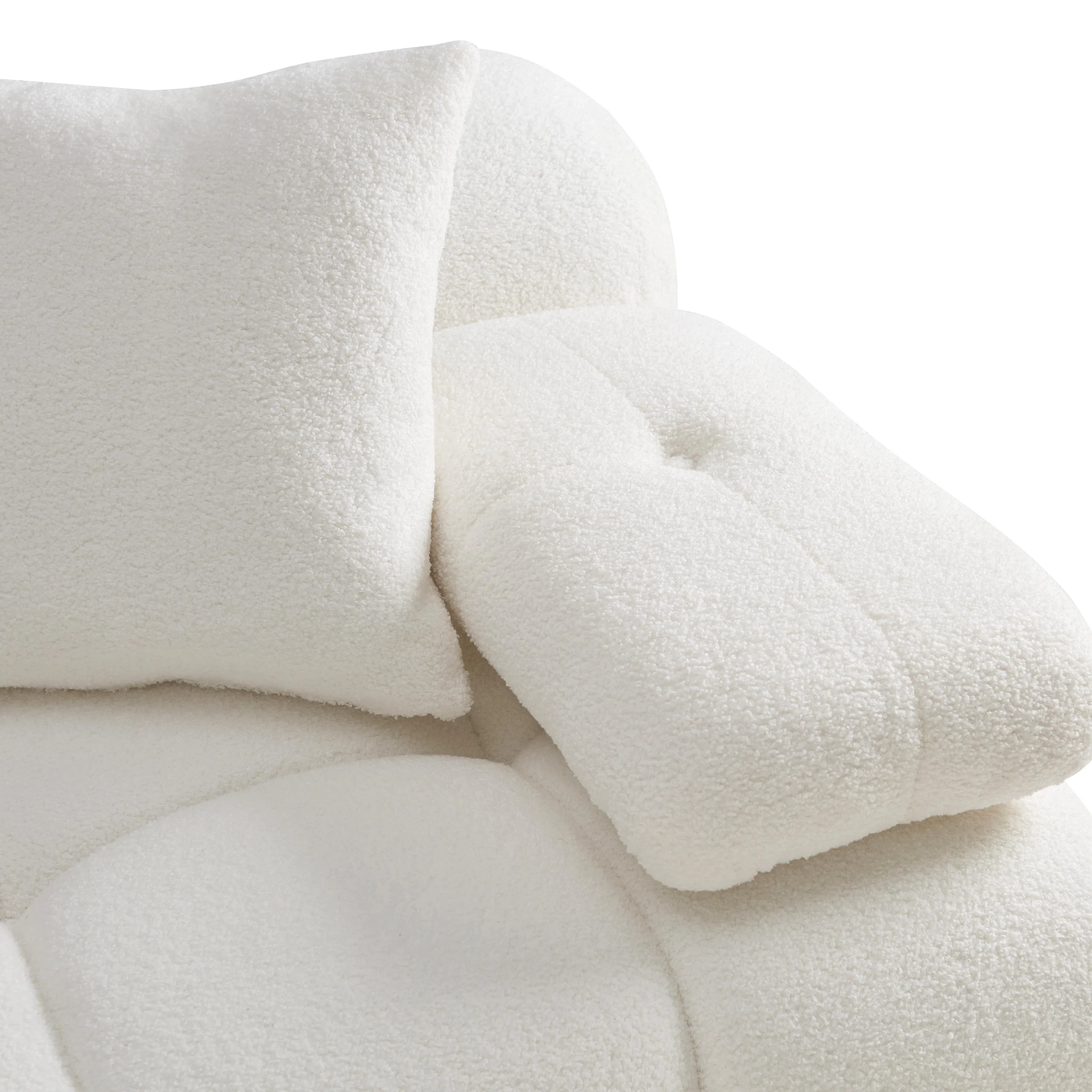 Calliope Performance Vegan Shearling Modular Corner Chair - Image 7