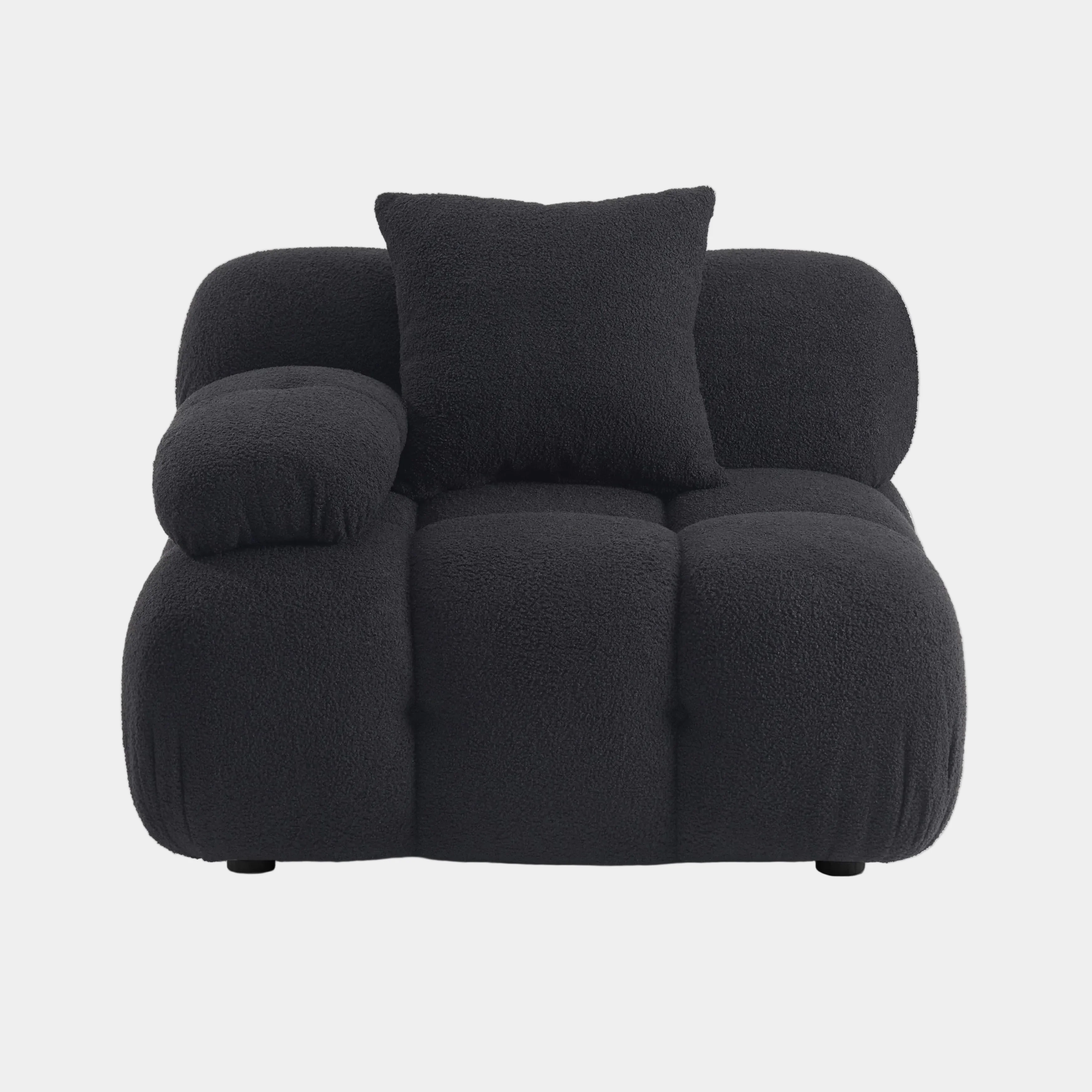 Calliope Performance Vegan Shearling Modular Corner Chair - Image 9