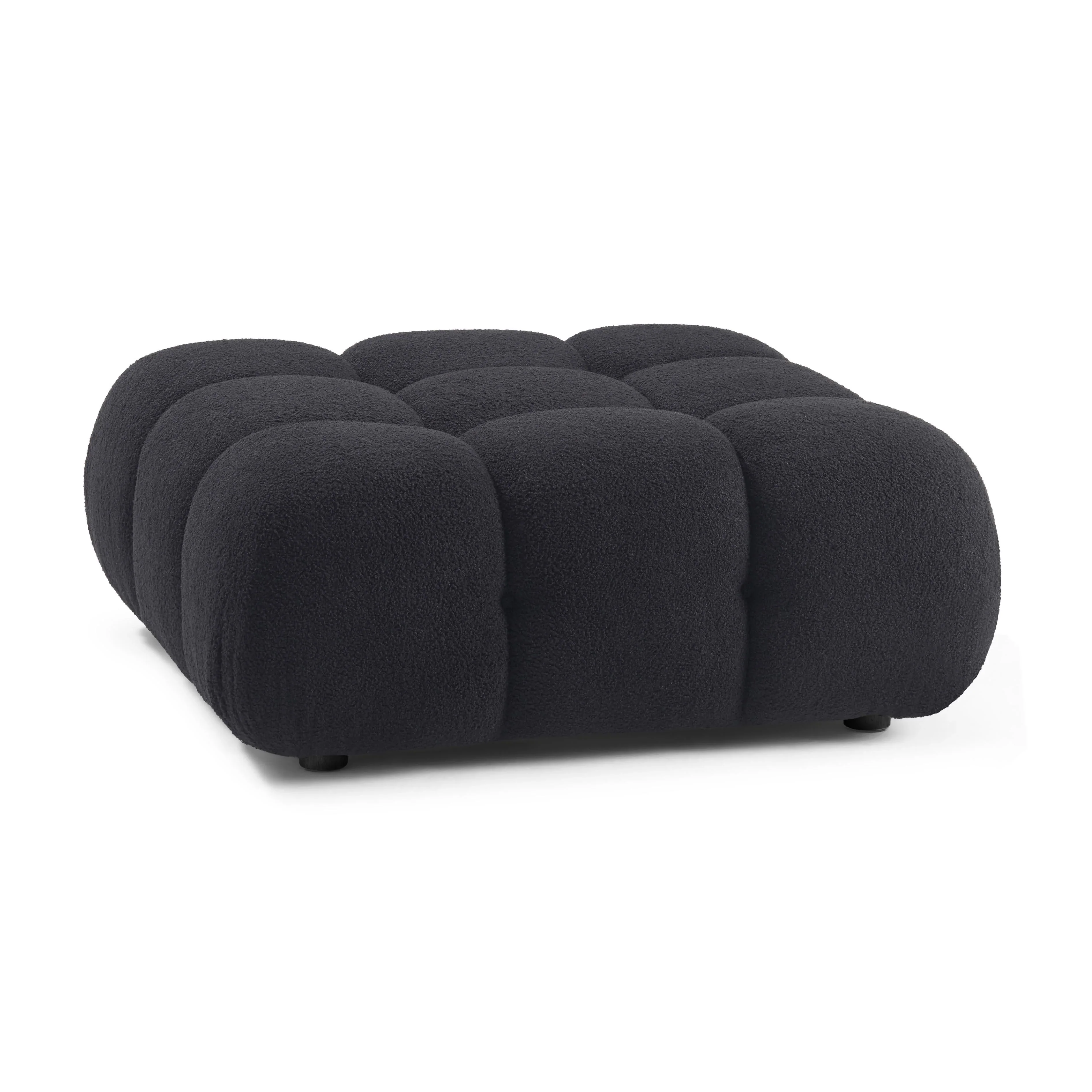 Calliope Performance Vegan Shearling Modular Ottoman - Image 8
