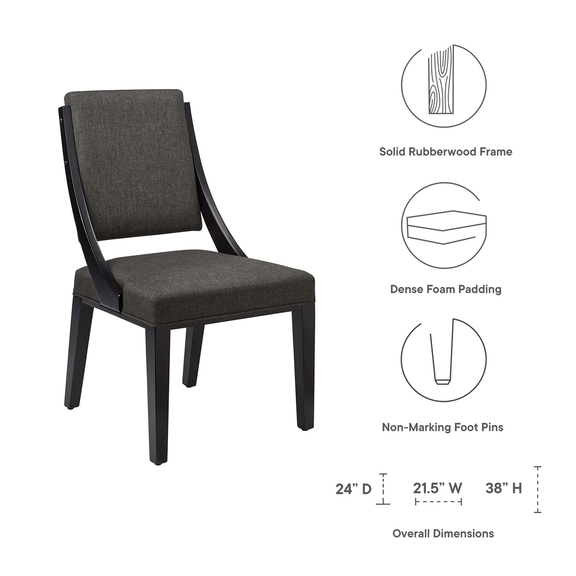 Cambridge Upholstered Fabric Dining Chairs - Set of 2 - Image 10