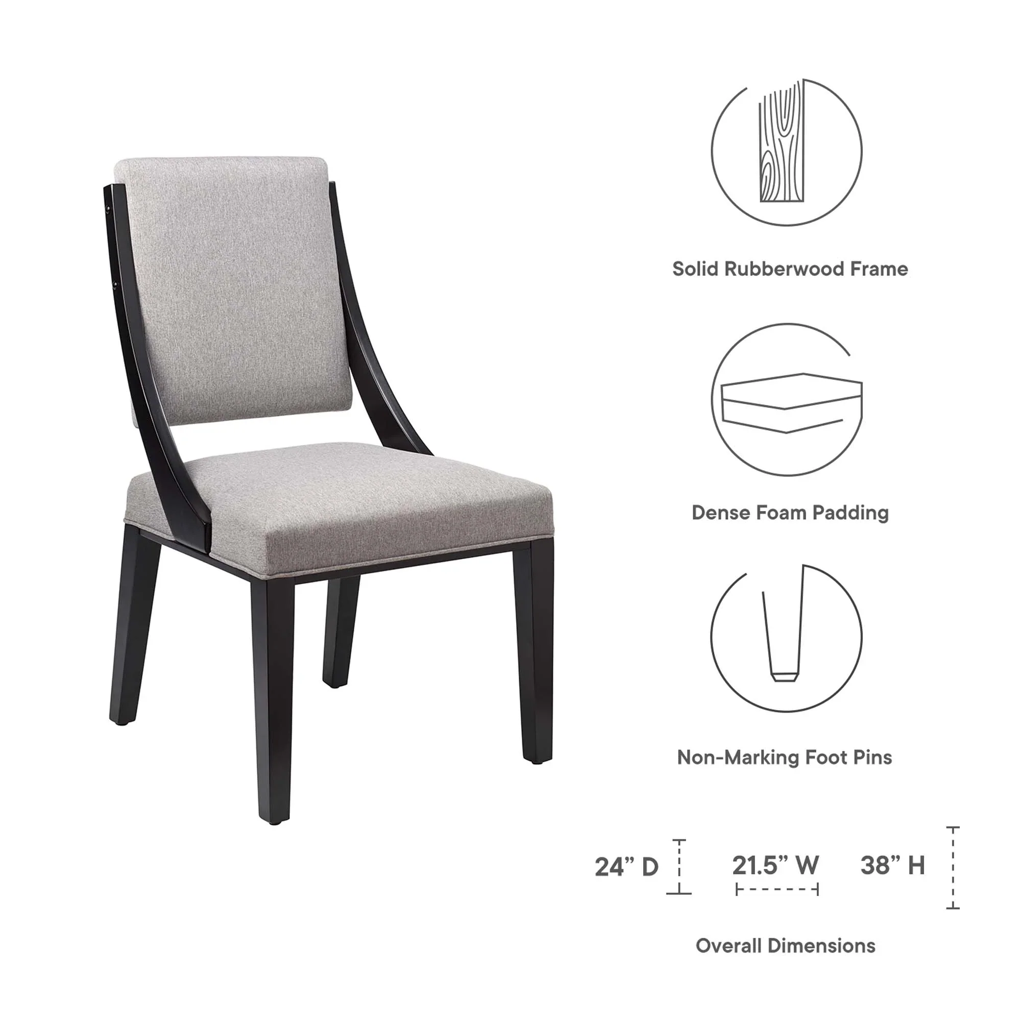 Cambridge Upholstered Fabric Dining Chairs - Set of 2 - Image 18
