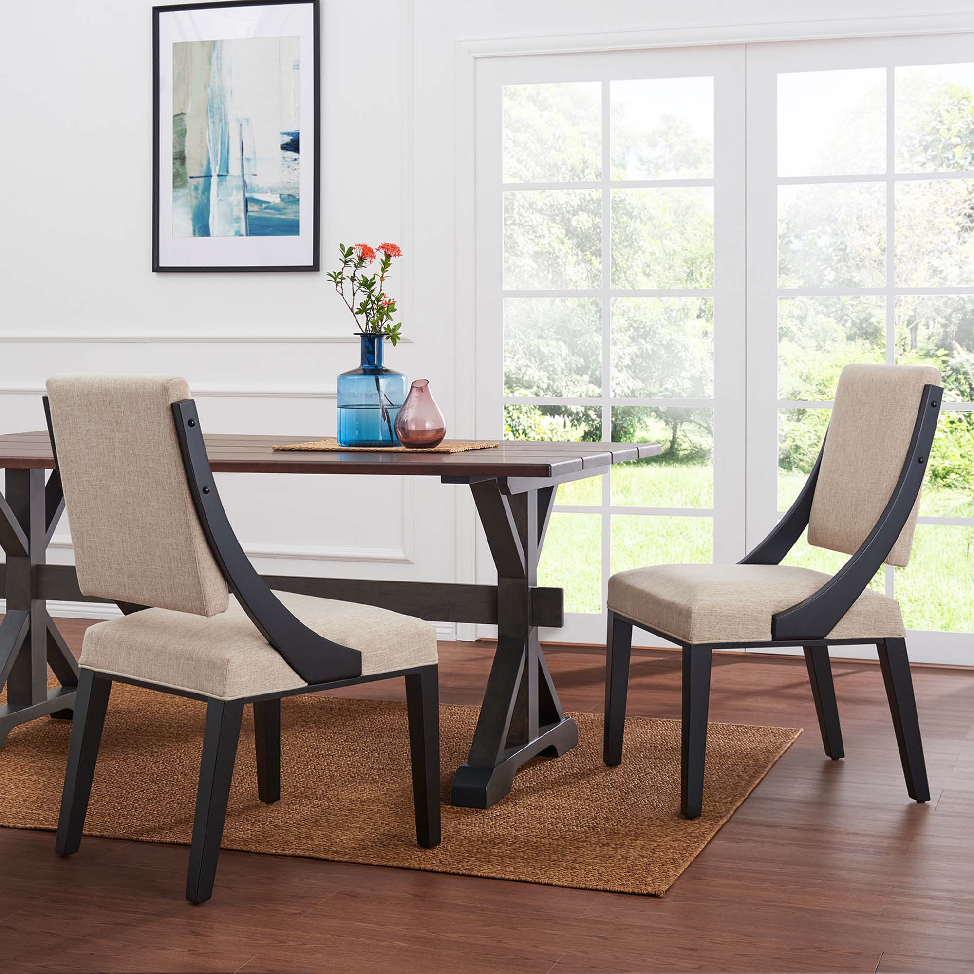 Cambridge Upholstered Fabric Dining Chairs - Set of 2 - Image 8