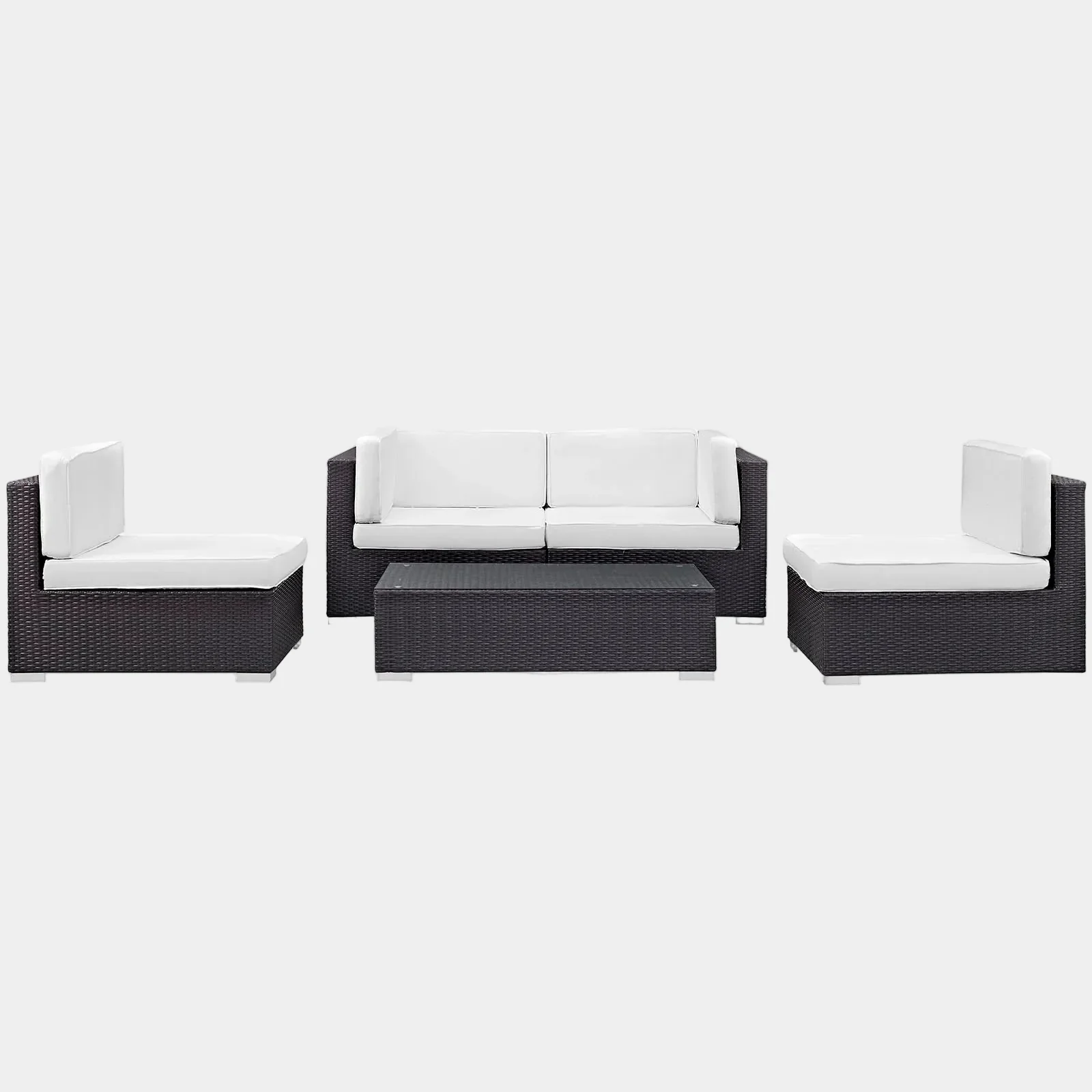 Camfora 5 Piece Outdoor Patio Sectional Set - Image 5