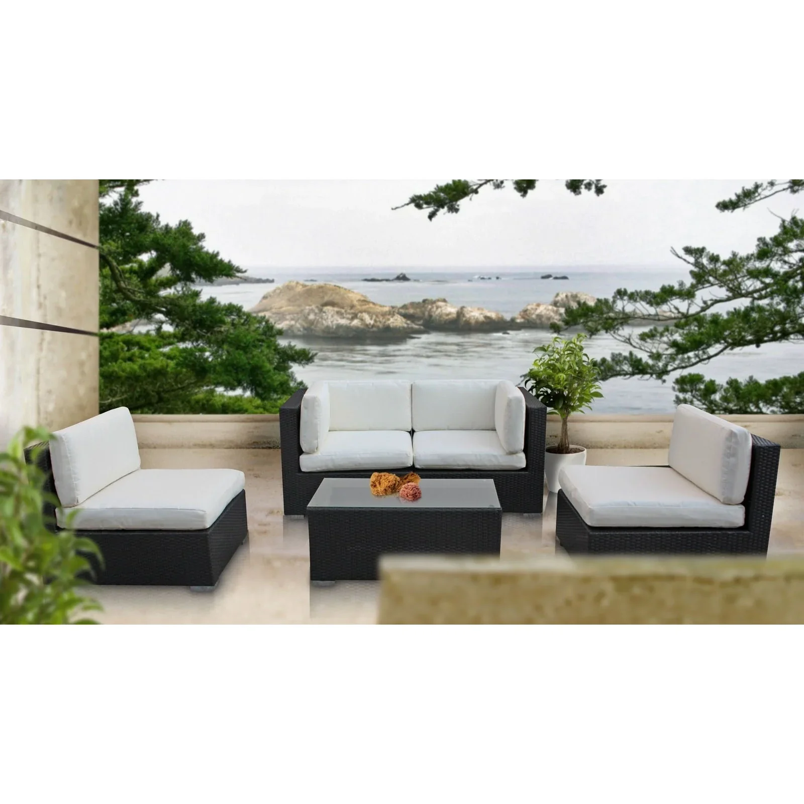 Camfora 5 Piece Outdoor Patio Sectional Set - Image 7