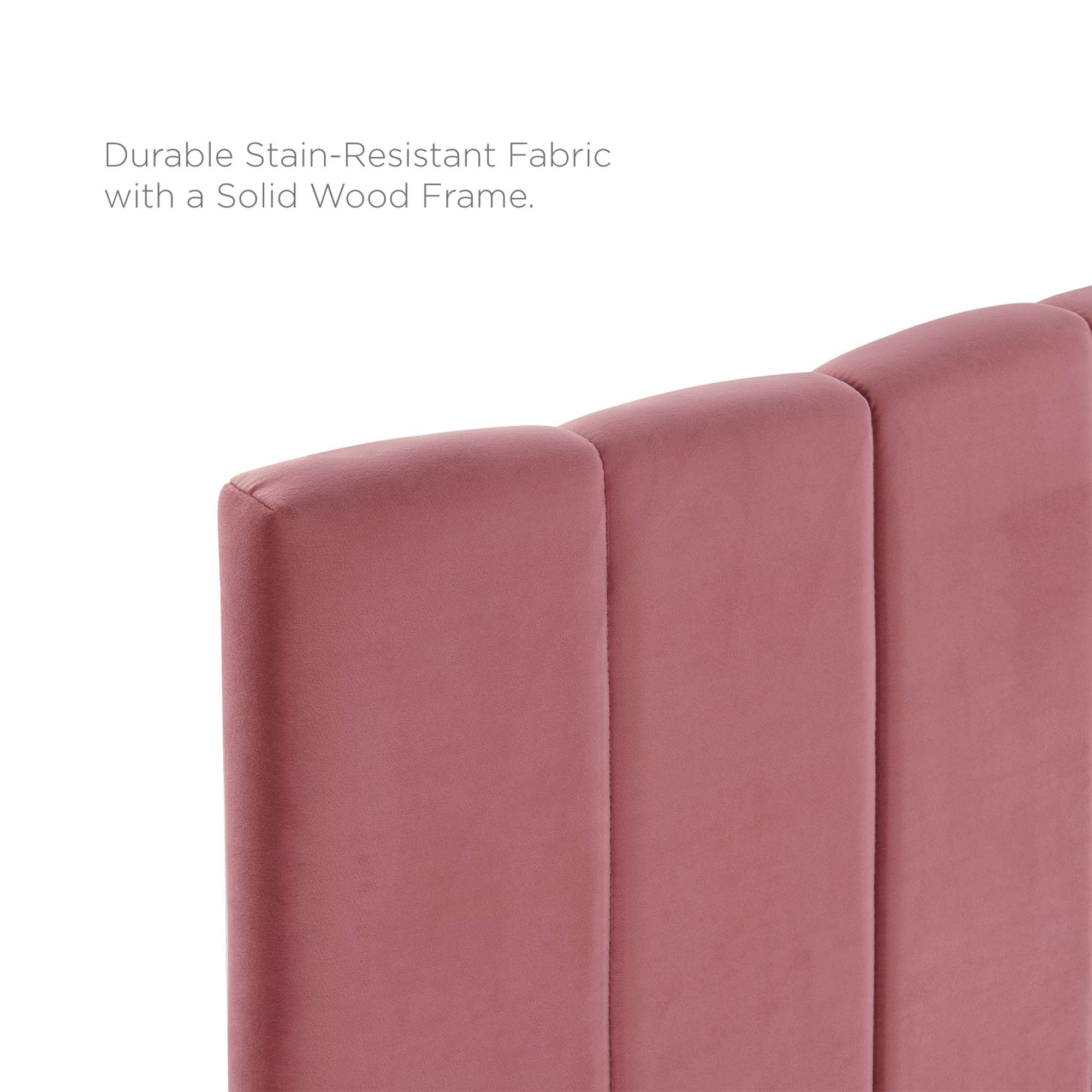 Camilla Channel Tufted Performance Velvet Headboard - Image 14