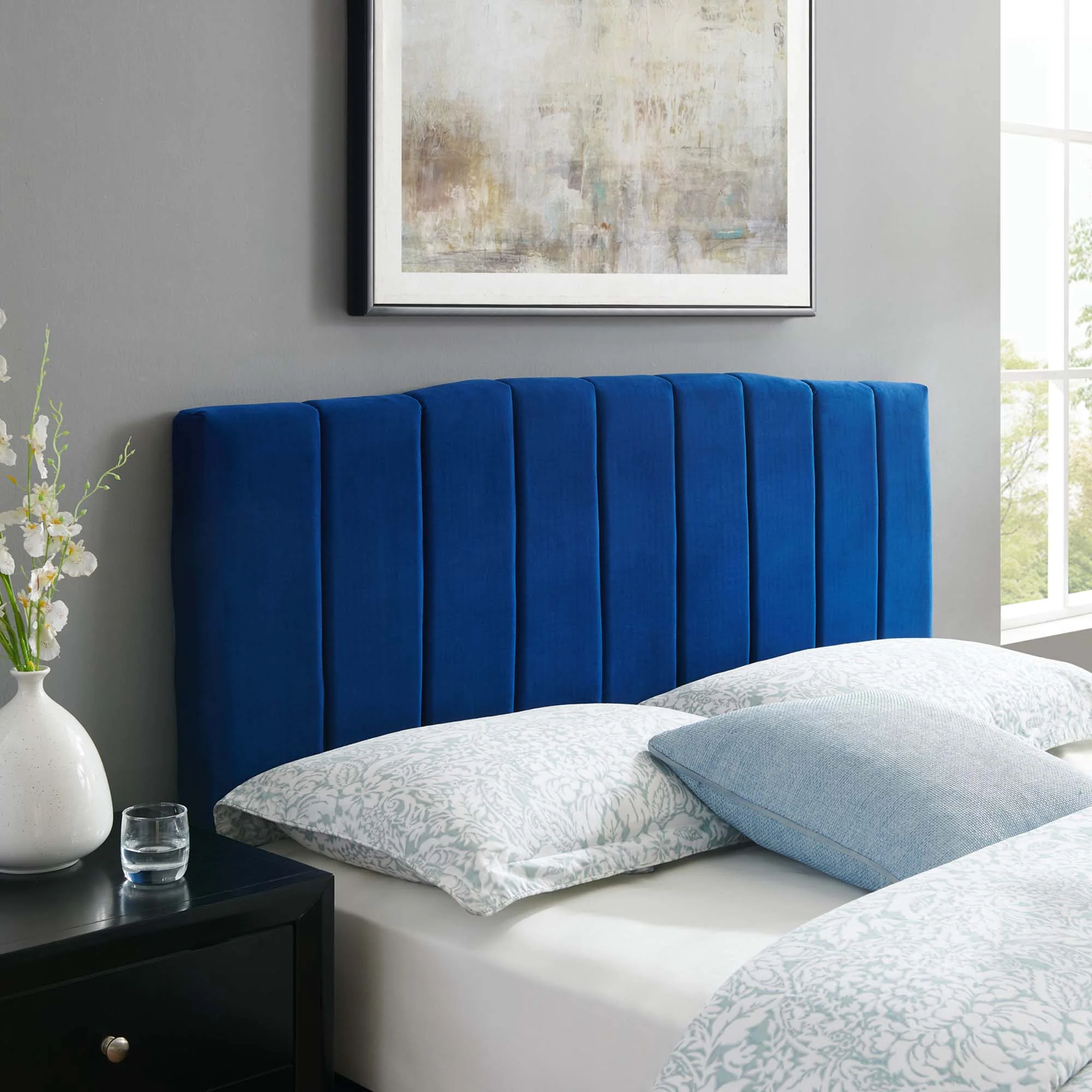 Camilla Channel Tufted Performance Velvet Headboard - Image 24