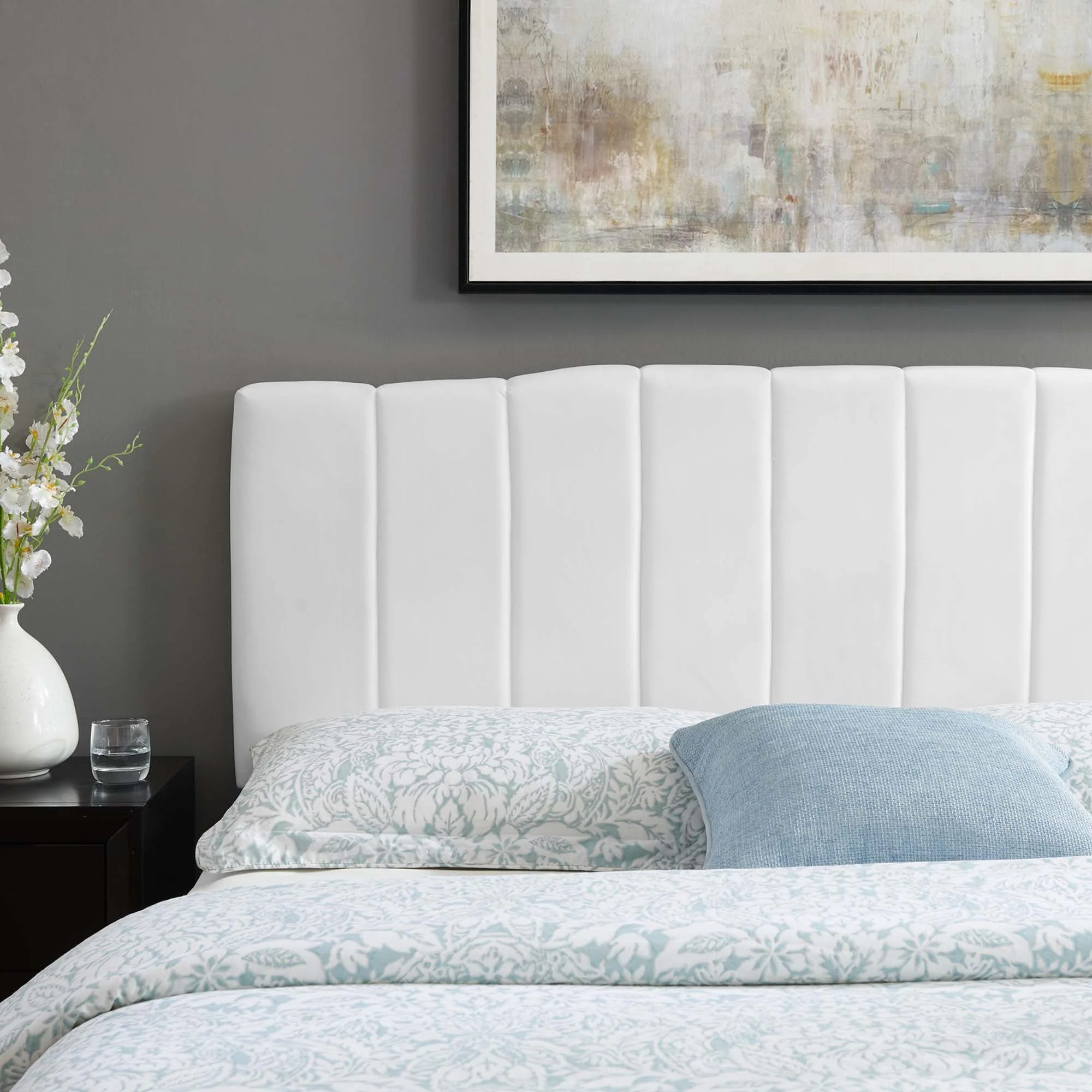 Camilla Channel Tufted Performance Velvet Headboard - Image 3