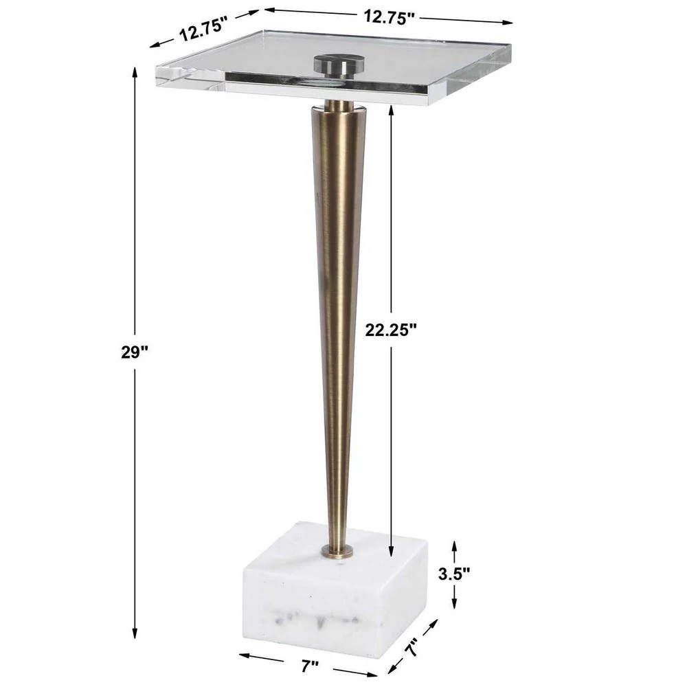 Campeiro Drink Table, Brass - Image 5