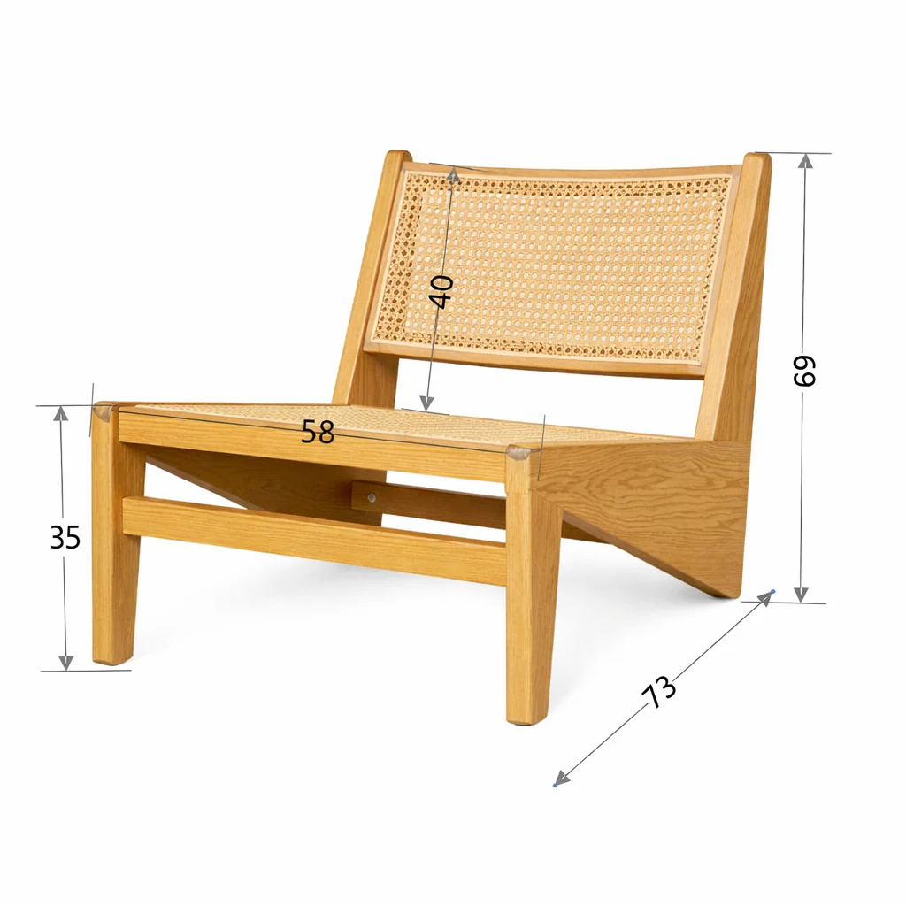 Canberra Wood Lounge Chair - Image 20
