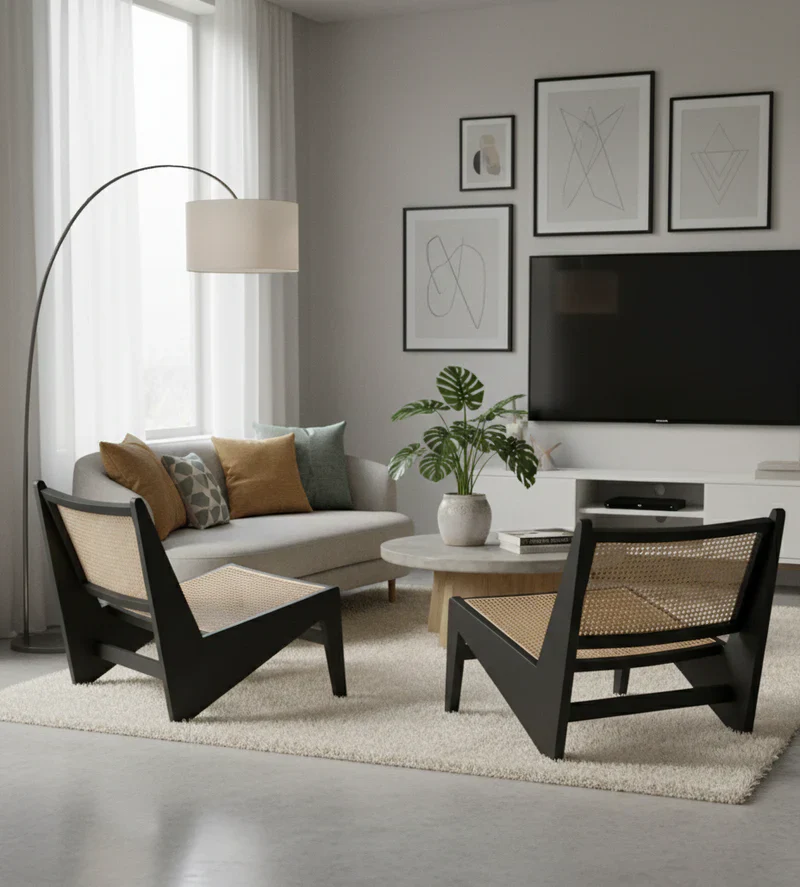 Canberra Wood Lounge Chair - Image 6