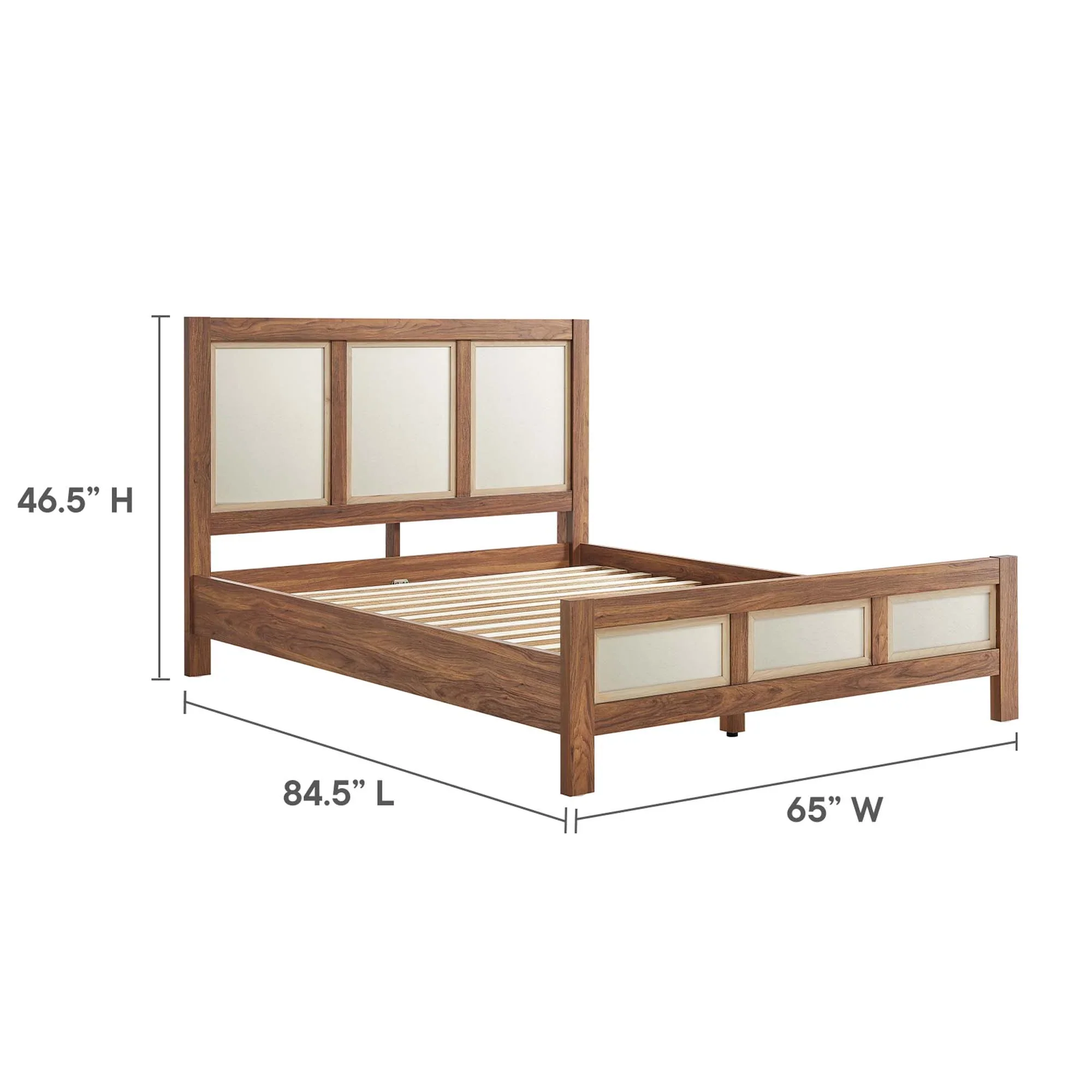 Capri Wood Grain Platform Bed - Image 3