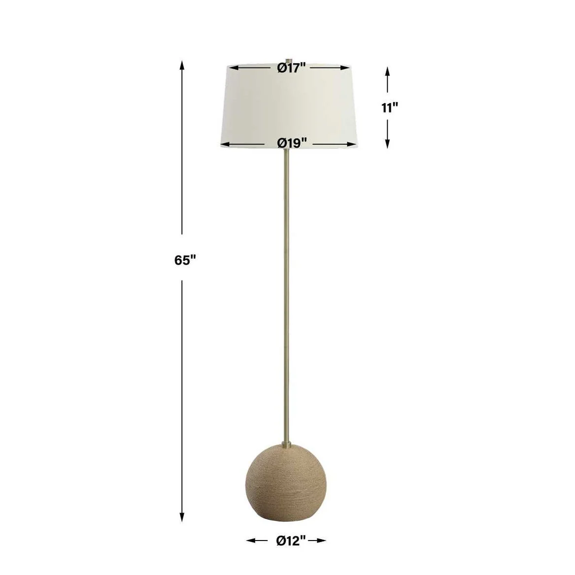Captiva Floor Lamp, Brass - Image 8