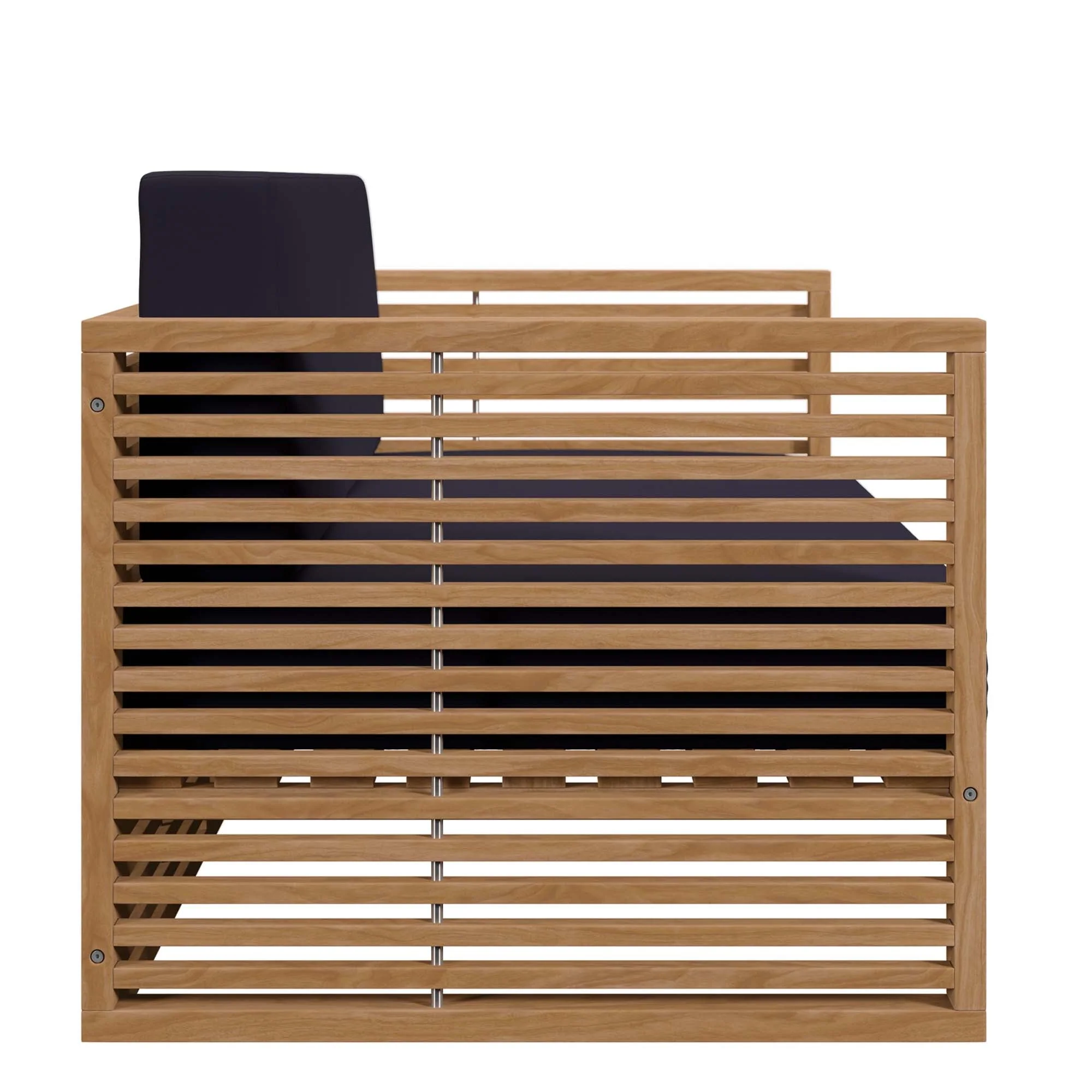 Carlsbad 3-Piece Teak Wood Outdoor Patio Set - Image 20