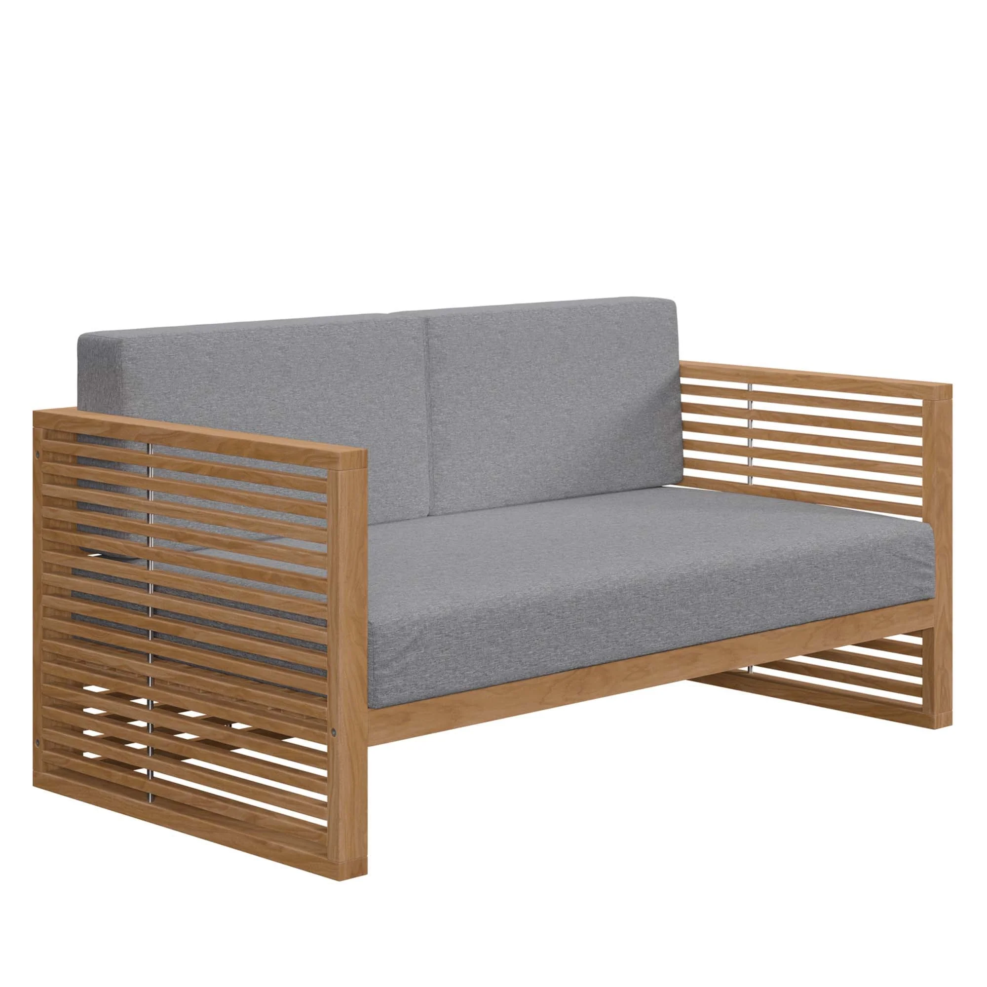 Carlsbad 3-Piece Teak Wood Outdoor Patio Set - Image 3