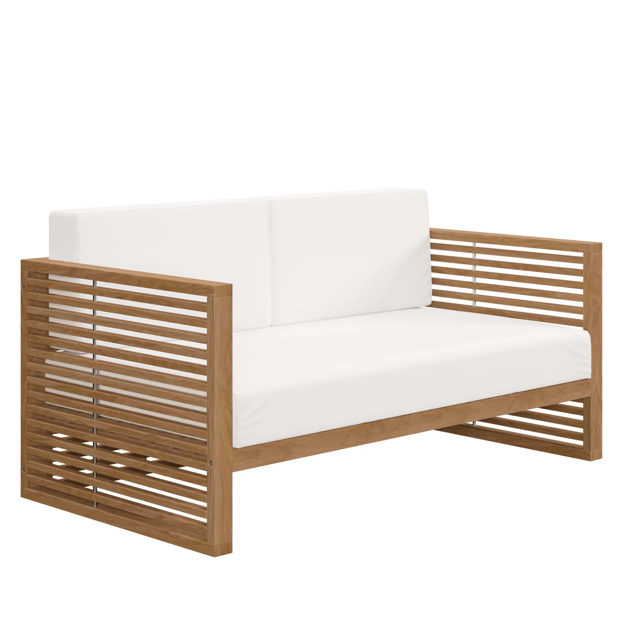 Carlsbad 3-Piece Teak Wood Outdoor Patio Set - Image 31
