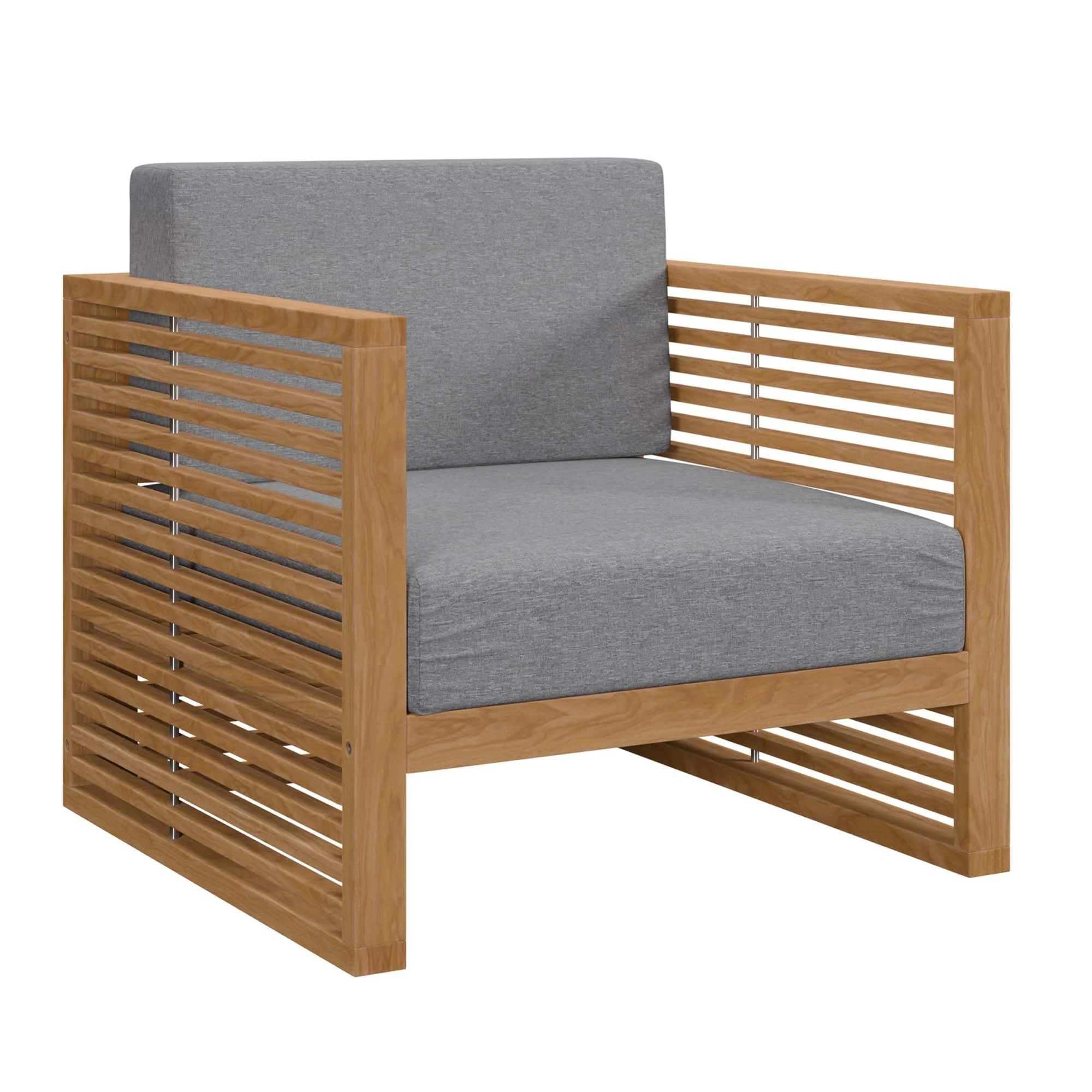 Carlsbad 3-Piece Teak Wood Outdoor Patio Set - Image 4