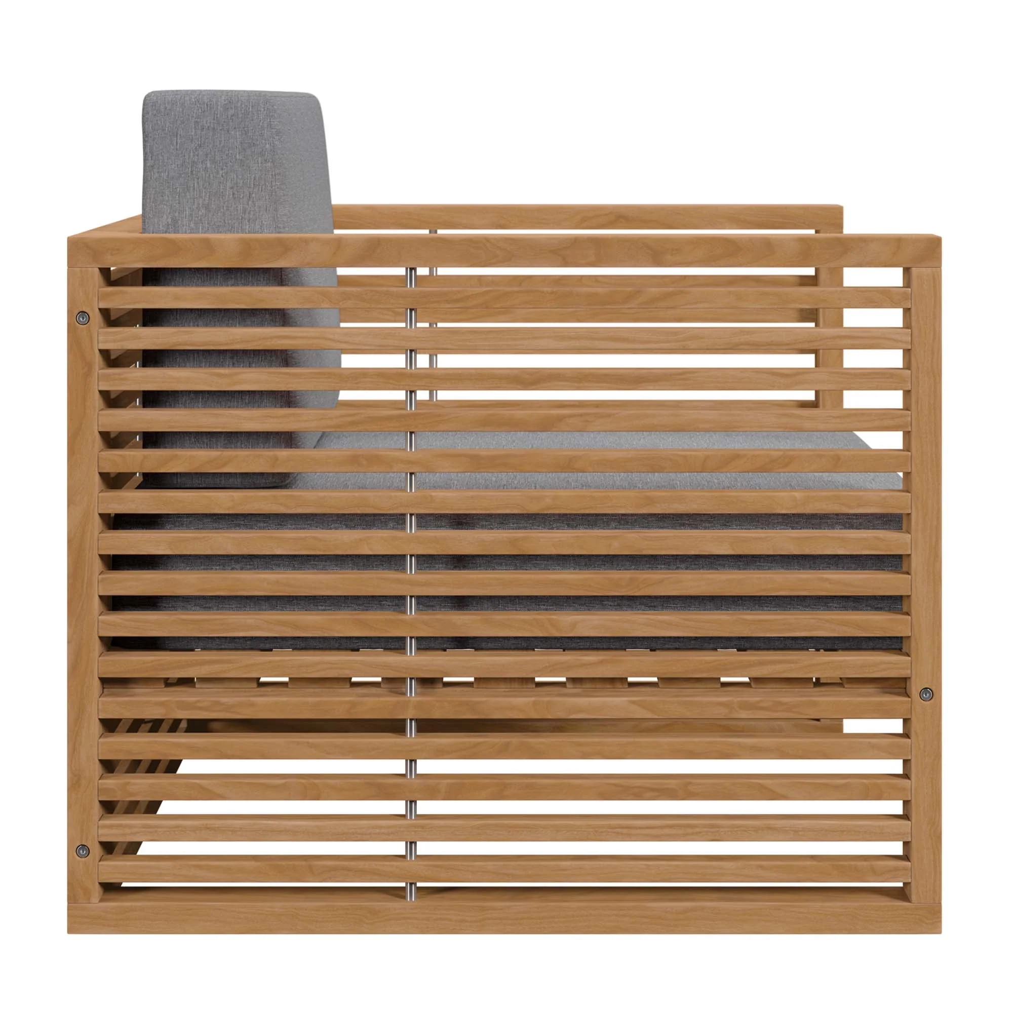 Carlsbad 3-Piece Teak Wood Outdoor Patio Set - Image 7