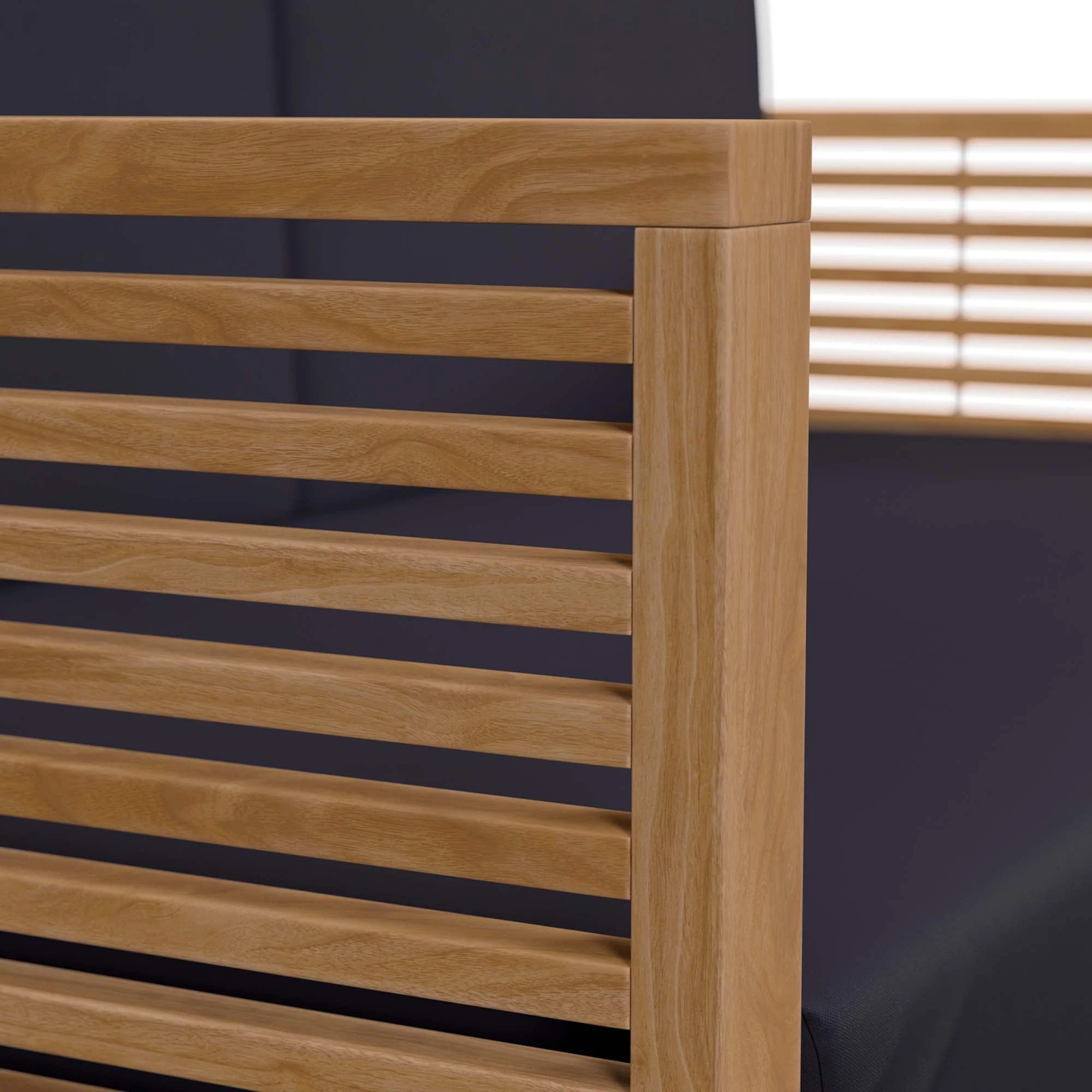 Carlsbad Teak Wood Outdoor Patio Loveseat - Image 15