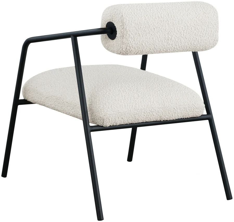 Carly Boucle Fabric Upholstered Accent Chair - Image 10