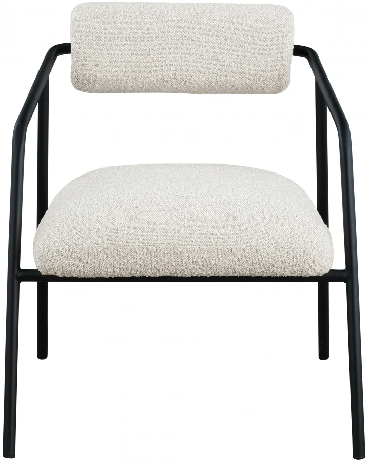 Carly Boucle Fabric Upholstered Accent Chair - Image 11