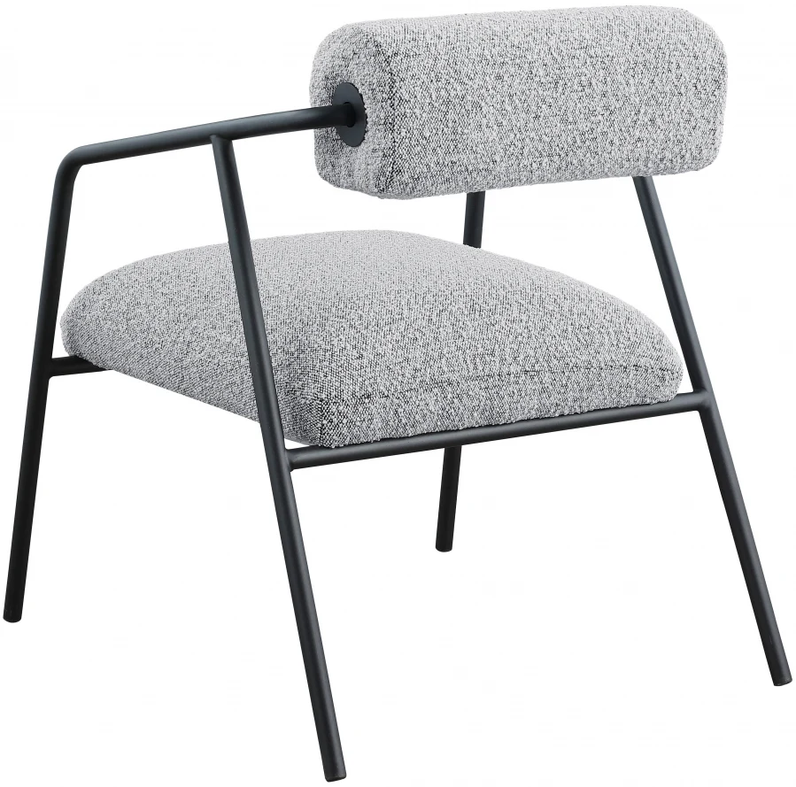 Carly Boucle Fabric Upholstered Accent Chair - Image 3