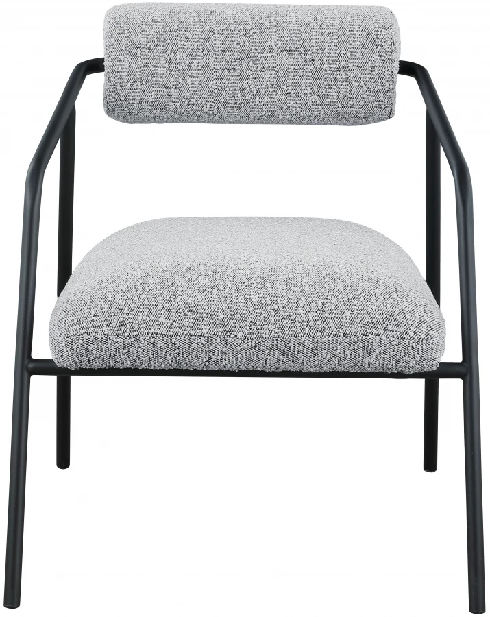Carly Boucle Fabric Upholstered Accent Chair - Image 4