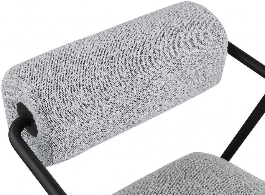 Carly Boucle Fabric Upholstered Accent Chair - Image 5