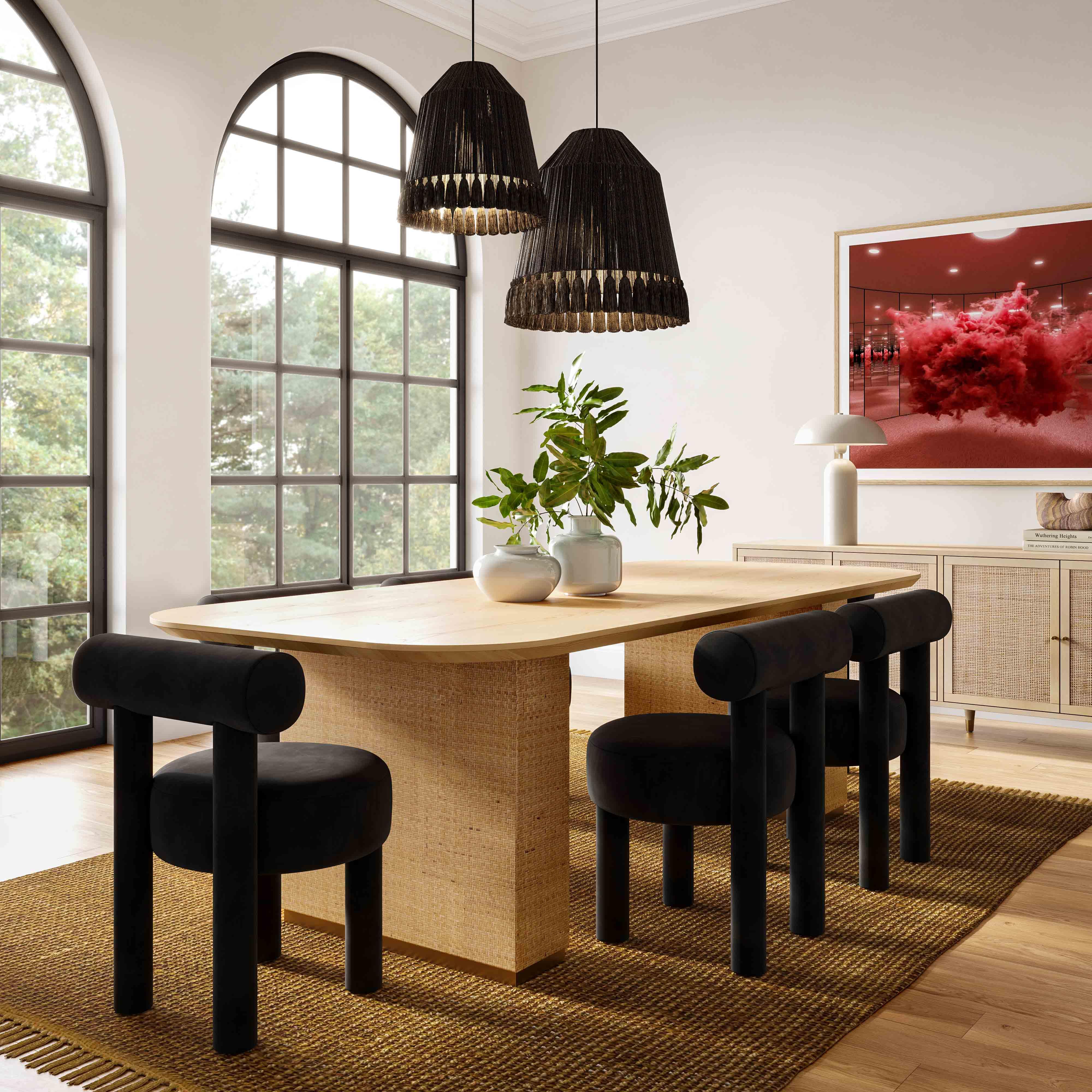 Carmel Performance Velvet Dining Chair - Image 2