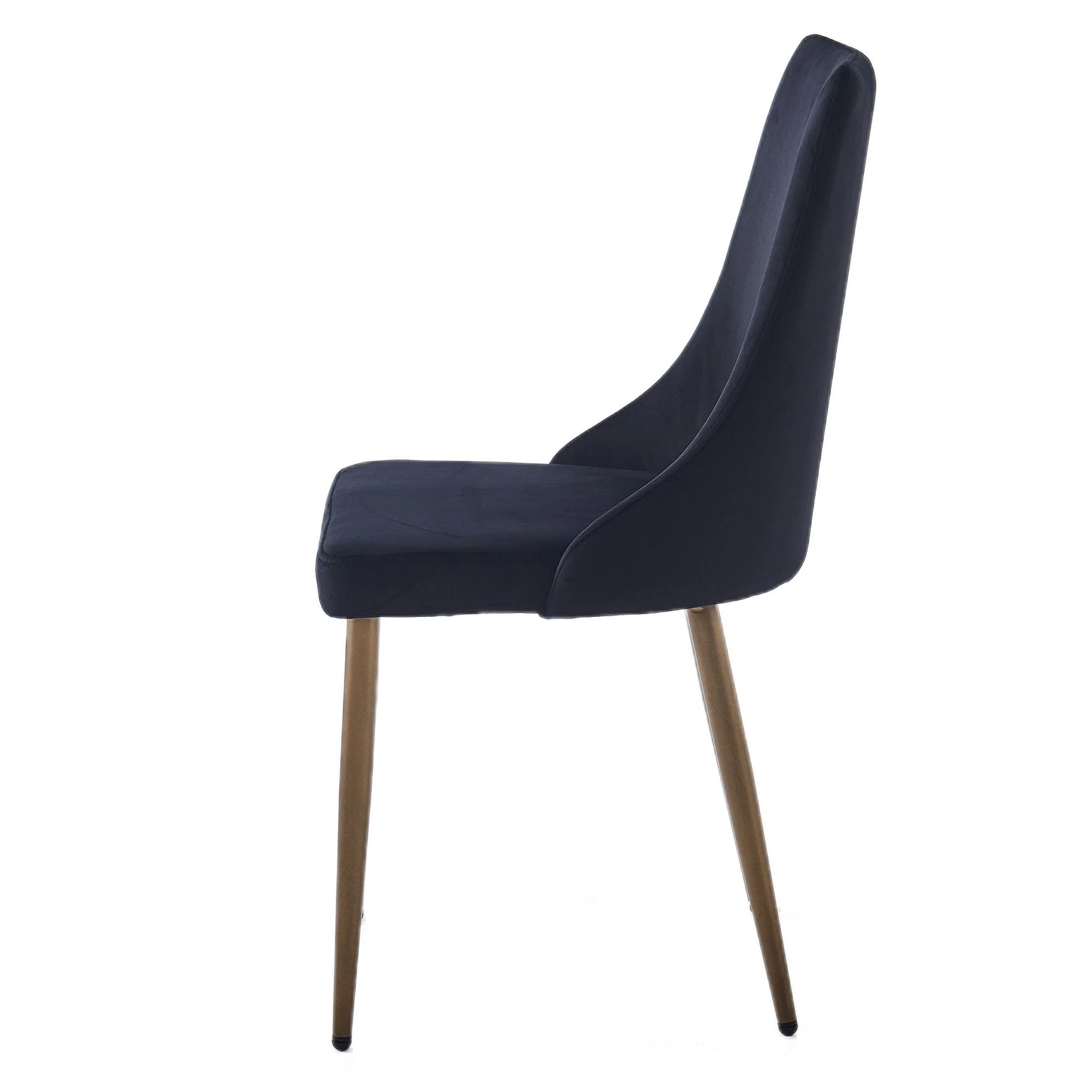 Carmilla Dining Chair, set of 2, in Black and Aged Gold - Image 3