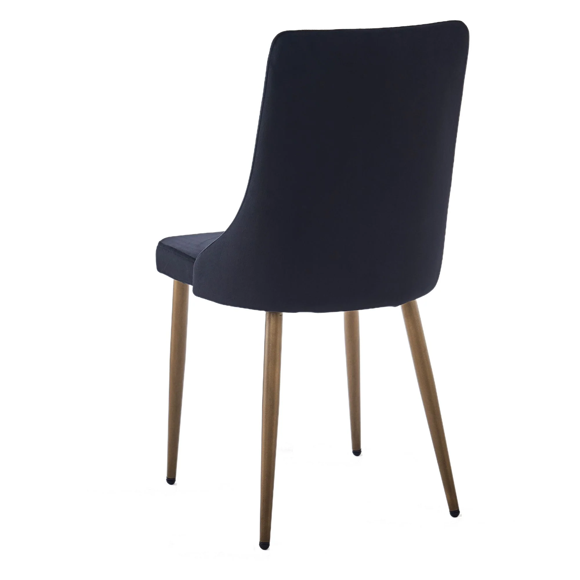 Carmilla Dining Chair, set of 2, in Black and Aged Gold - Image 4
