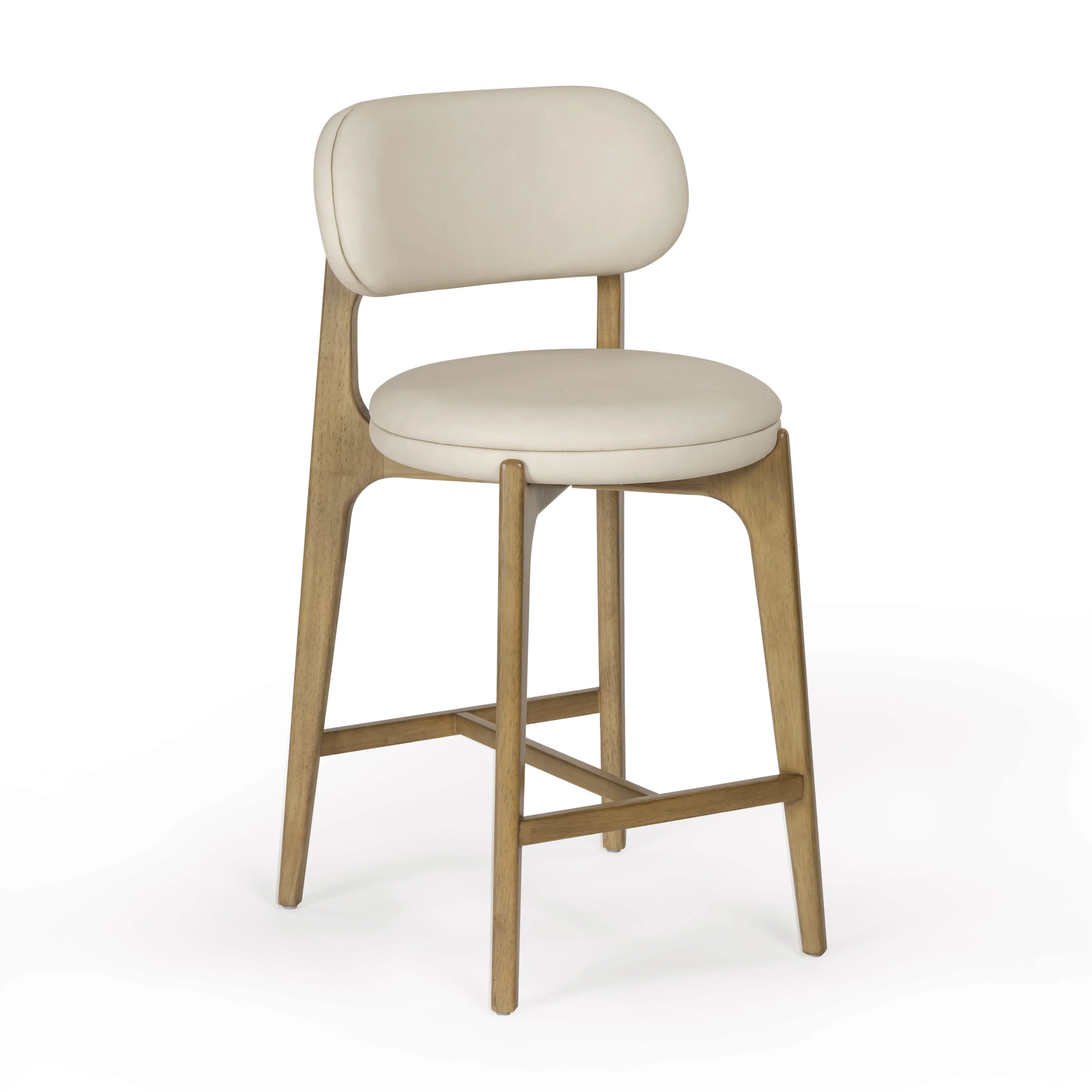 Carnation Cream Performance Vegan Leather Counter Stool - Image 3