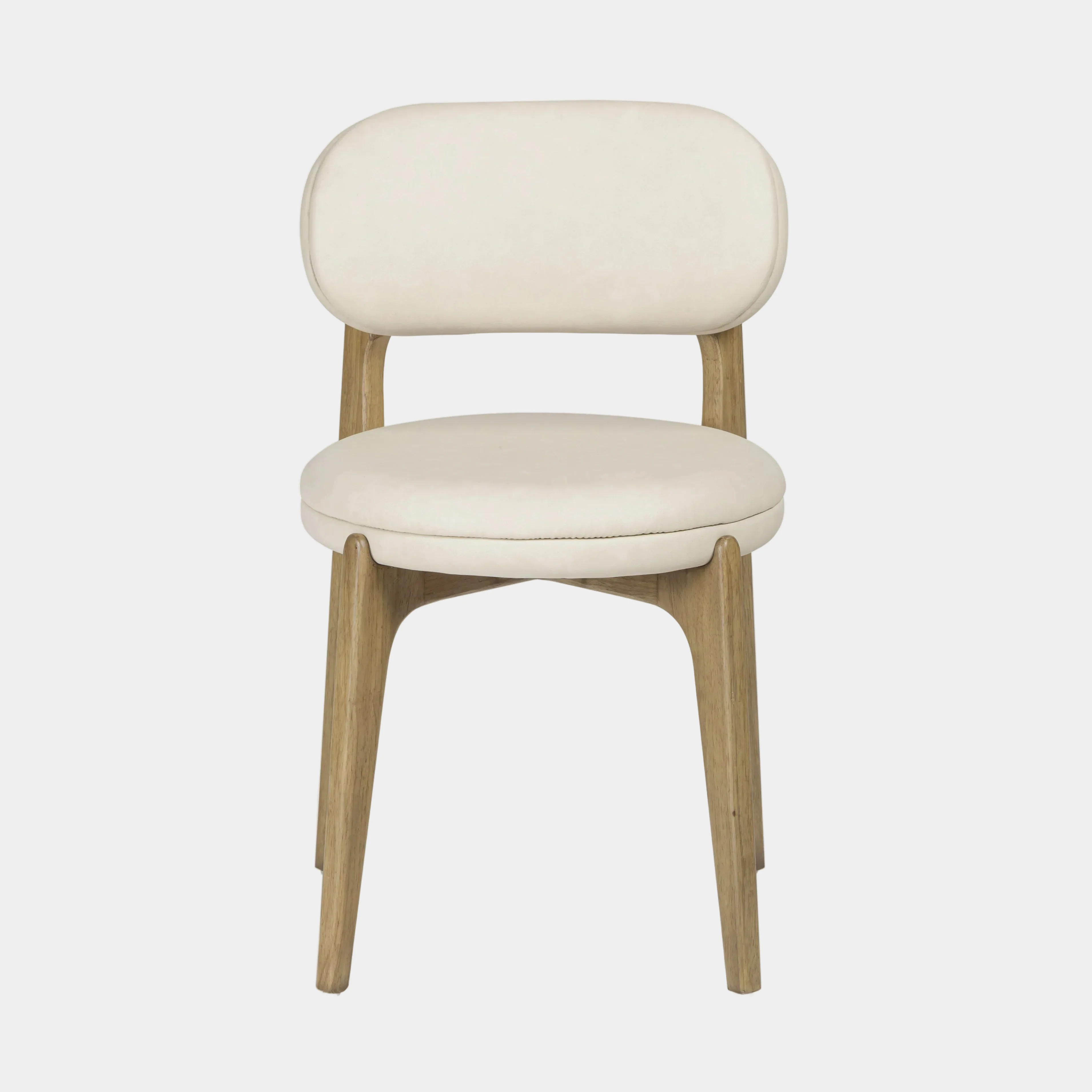 Carnation Cream Performance Vegan Leather Dining Chair