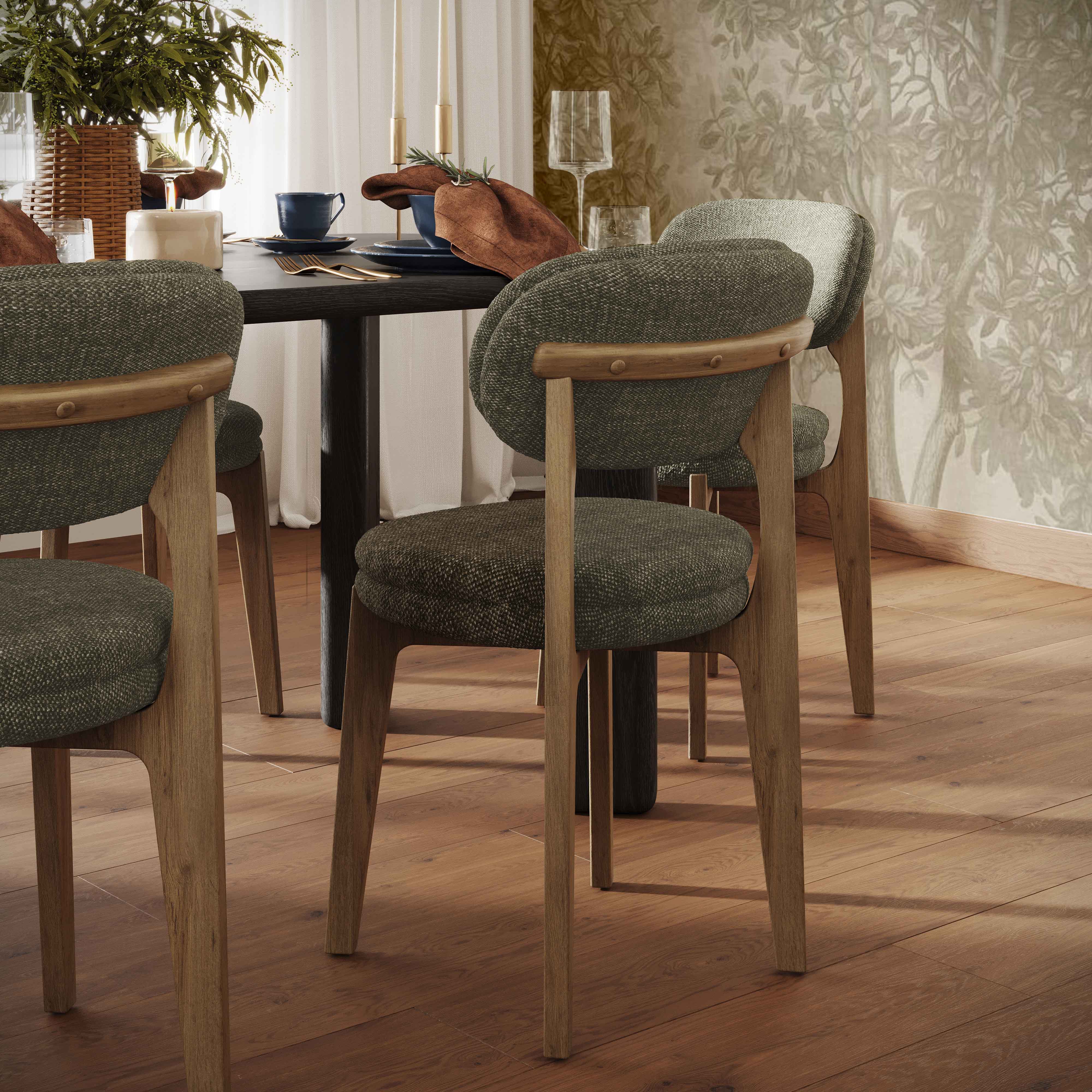 Carnation Performance Fabric Dining Chair - Image 12