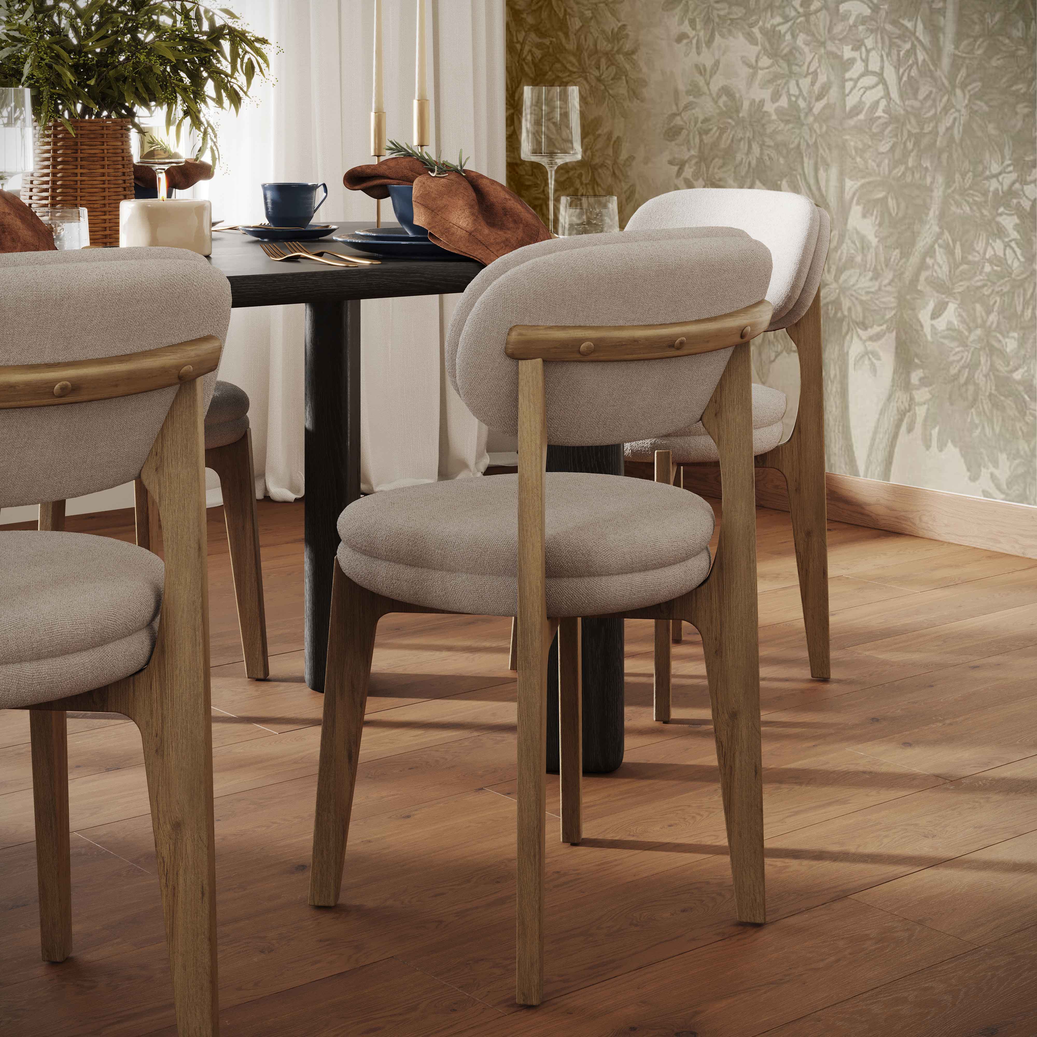 Carnation Performance Fabric Dining Chair - Image 2