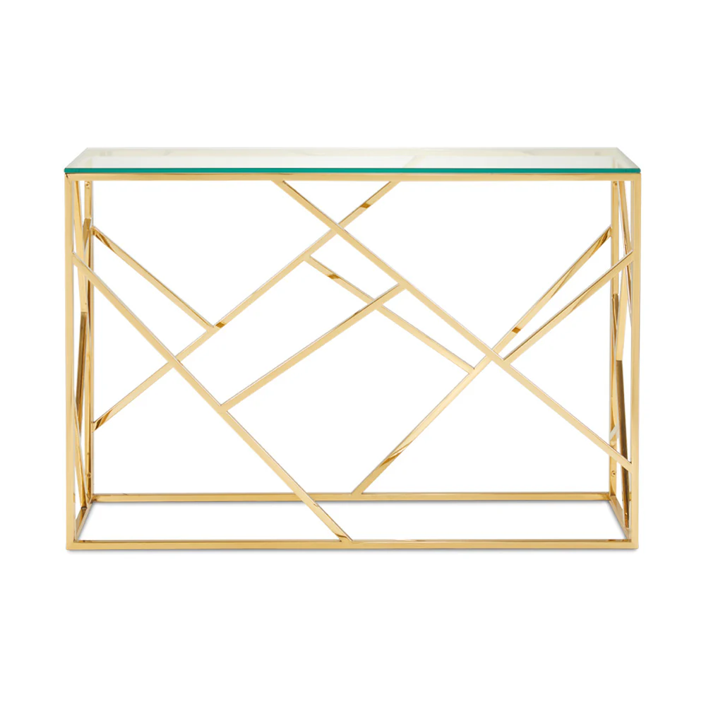 Carole Console Table Gold - Image 2